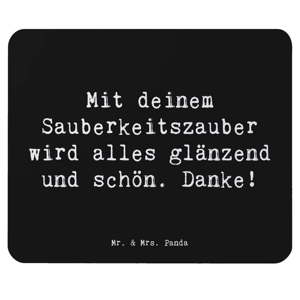 Mouse mat Saying Mit deinem Sauberkeitszauber wird alles glänzend und schön. Danke! Mousepad, Designer Mauspad, Einzigartiges Mauspad, PC Zubehör, Computer zubehör, Mausunterlage, Mauspad, Arbeitszimmer, Büroausstattung, Mauspad Büro