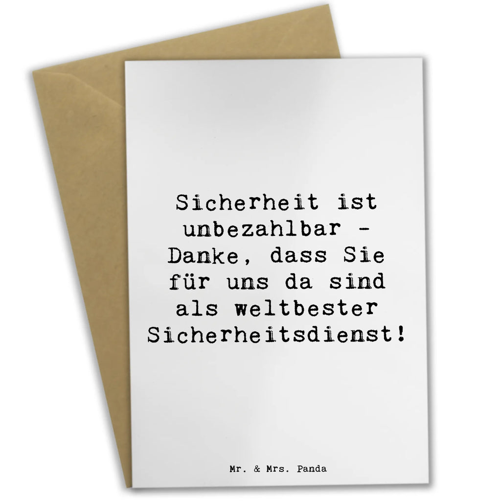 Grußkarte Spruch Weltbester Sicherheitsdienst Hochzeitskarte, Ansichtskarten, Geburtstagskarte, Karte, Grußkarte, Einladungskarte, Klappkarte, Glückwunschkarte