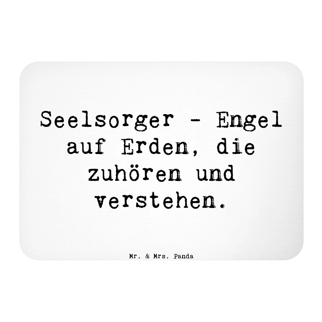 Magnet Saying Seelsorger - Engel auf Erden, die zuhören und verstehen. Kühlschrankmagnet, Pinnwandmagnet, Souvenir Magnet, Motivmagnete, Dekomagnet, Whiteboard Magnet, Notiz Magnet, Kühlschrank Dekoration