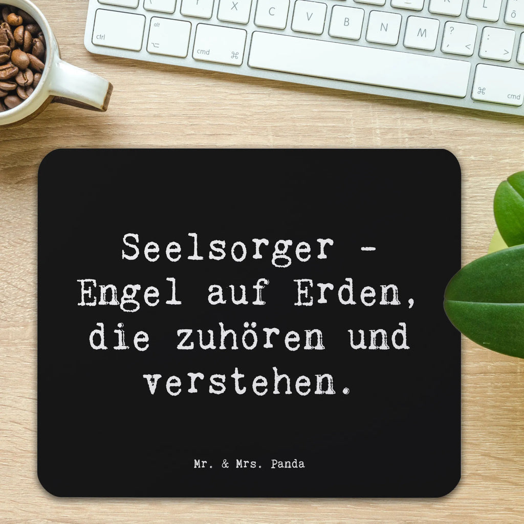 Mauspad Spruch Seelsorger Engel Büroausstattung, Einzigartiges Mauspad, Designer Mauspad, Mausunterlage, Mauspad Büro, Computer zubehör, Mousepad, PC Zubehör, Mauspad, Arbeitszimmer