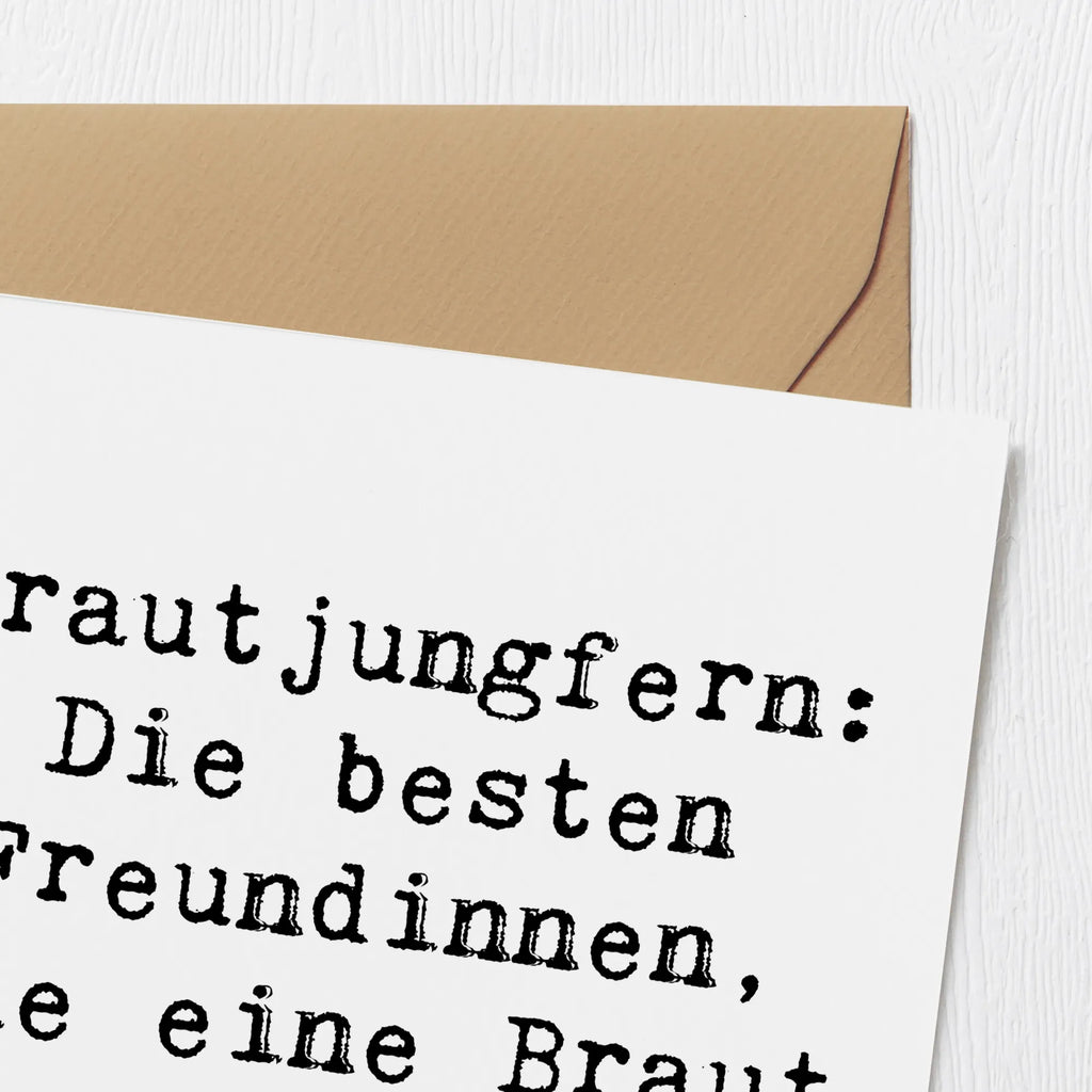 Deluxe Card Saying Brautjungfern: Die besten Freundinnen, die eine Braut haben kann! Karte, Grußkarte, Klappkarte, Einladungskarte, Glückwunschkarte, Hochzeitskarte, Geburtstagskarte, Hochwertige Grußkarte, Hochwertige Klappkarte, Hochzeit, Hochzeitsgeschenk, Ehe, Hochzeitsfeier, Trauung, Trauungsgeschenk, Verlobungsfeier, Verlobungsgeschenk, Hochzeitsgeschenkideen, Hochzeitsgeschenke für Brautpaar