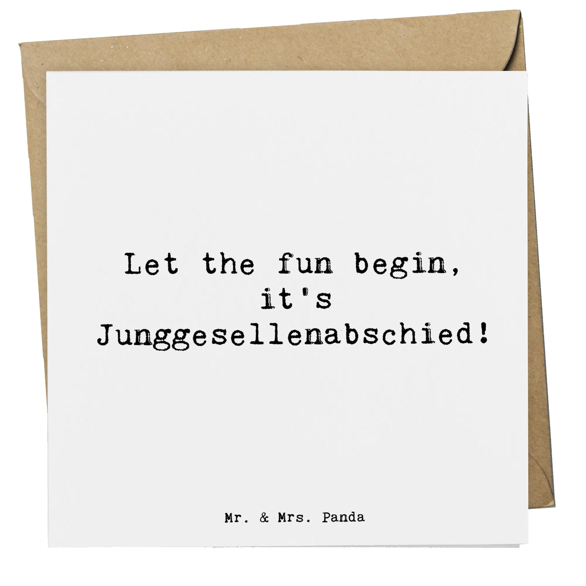 Karta Deluxe Powiedzenie Let the fun begin, it's Junggesellenabschied!