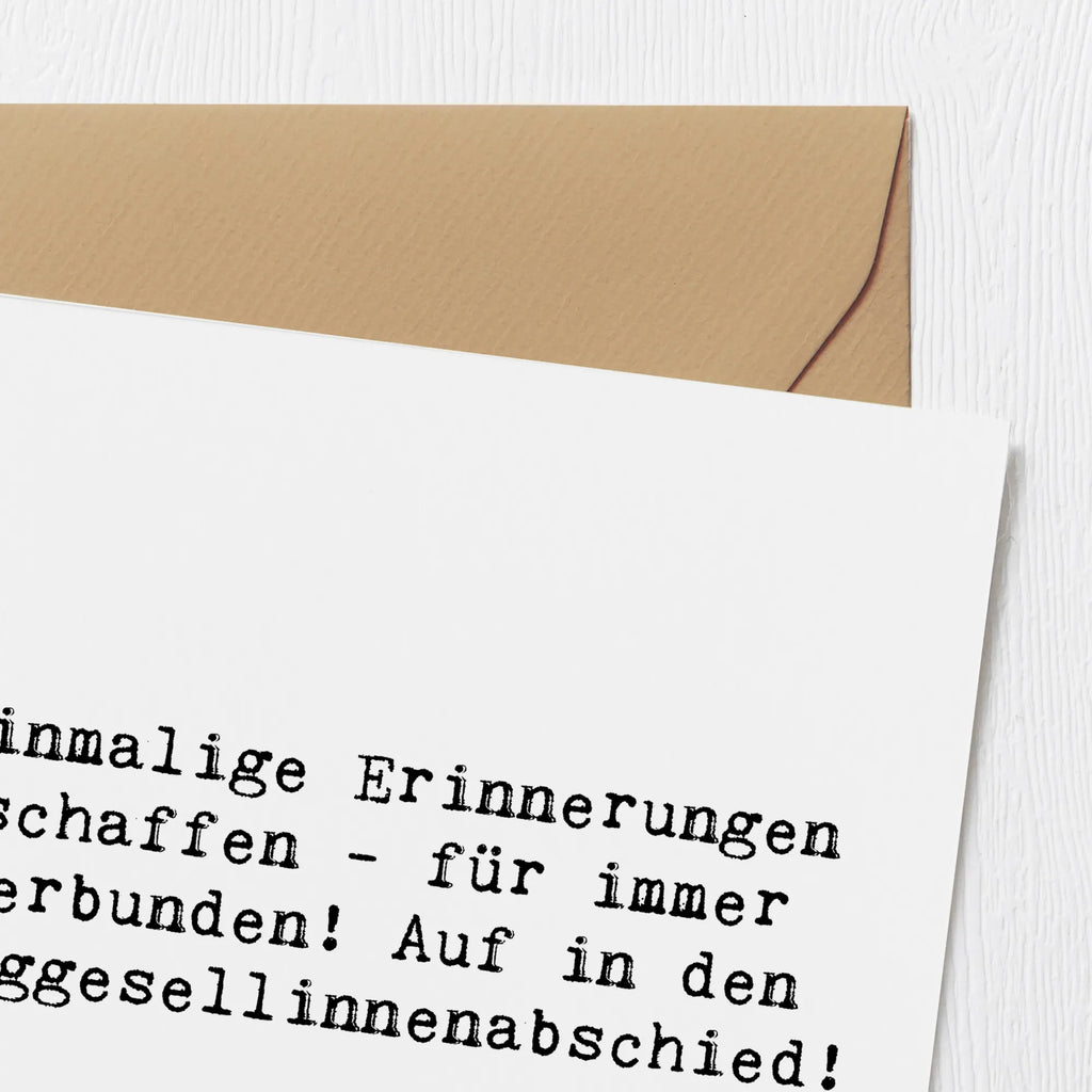 Deluxe Card Saying Einmalige Erinnerungen schaffen - für immer verbunden! Auf in den Junggesellinnenabschied! Karte, Grußkarte, Klappkarte, Einladungskarte, Glückwunschkarte, Hochzeitskarte, Geburtstagskarte, Hochwertige Grußkarte, Hochwertige Klappkarte, Hochzeit, Hochzeitsgeschenk, Ehe, Hochzeitsfeier, Trauung, Trauungsgeschenk, Verlobungsfeier, Verlobungsgeschenk, Hochzeitsgeschenkideen, Hochzeitsgeschenke für Brautpaar