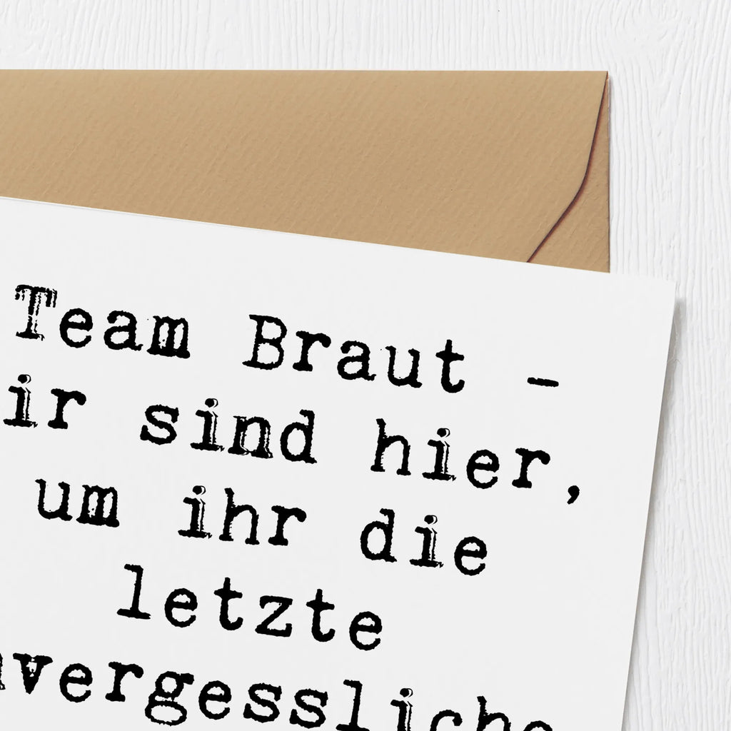 Deluxe Karte Spruch Junggesellinnenabschied Team Braut Karte, Klappkarte, Geburtstagskarte, Hochzeitskarte, Grußkarte, Einladungskarte, Hochwertige Klappkarte, Glückwunschkarte, Hochwertige Grußkarte, Hochzeit, Hochzeitsgeschenk, Ehe, Hochzeitsfeier, Trauung, Trauungsgeschenk, Verlobungsfeier, Verlobungsgeschenk, Hochzeitsgeschenkideen, Hochzeitsgeschenke für Brautpaar