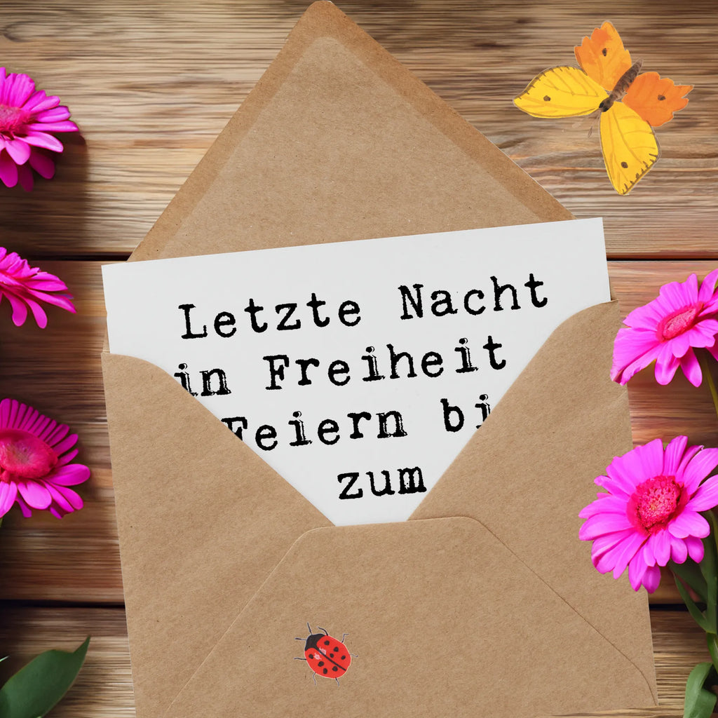 Deluxe Karte Spruch Junggesellinnenabschied Feiern Grußkarte, Hochwertige Klappkarte, Karte, Hochwertige Grußkarte, Geburtstagskarte, Einladungskarte, Hochzeitskarte, Klappkarte, Glückwunschkarte, Hochzeit, Hochzeitsgeschenk, Ehe, Hochzeitsfeier, Trauung, Trauungsgeschenk, Verlobungsfeier, Verlobungsgeschenk, Hochzeitsgeschenkideen, Hochzeitsgeschenke für Brautpaar