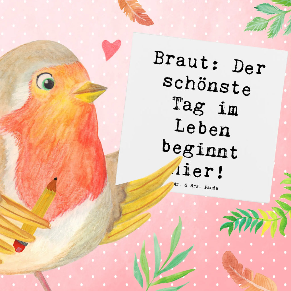 Deluxe Karte Spruch Braut Tag Glückwunschkarte, Karte, Hochzeitskarte, Hochwertige Grußkarte, Grußkarte, Geburtstagskarte, Klappkarte, Einladungskarte, Hochwertige Klappkarte, Hochzeit, Hochzeitsgeschenk, Ehe, Hochzeitsfeier, Trauung, Trauungsgeschenk, Verlobungsfeier, Verlobungsgeschenk, Hochzeitsgeschenkideen, Hochzeitsgeschenke für Brautpaar