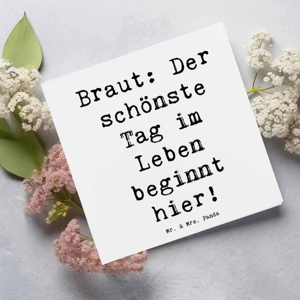 Deluxe Karte Spruch Braut Tag Glückwunschkarte, Karte, Hochzeitskarte, Hochwertige Grußkarte, Grußkarte, Geburtstagskarte, Klappkarte, Einladungskarte, Hochwertige Klappkarte, Hochzeit, Hochzeitsgeschenk, Ehe, Hochzeitsfeier, Trauung, Trauungsgeschenk, Verlobungsfeier, Verlobungsgeschenk, Hochzeitsgeschenkideen, Hochzeitsgeschenke für Brautpaar