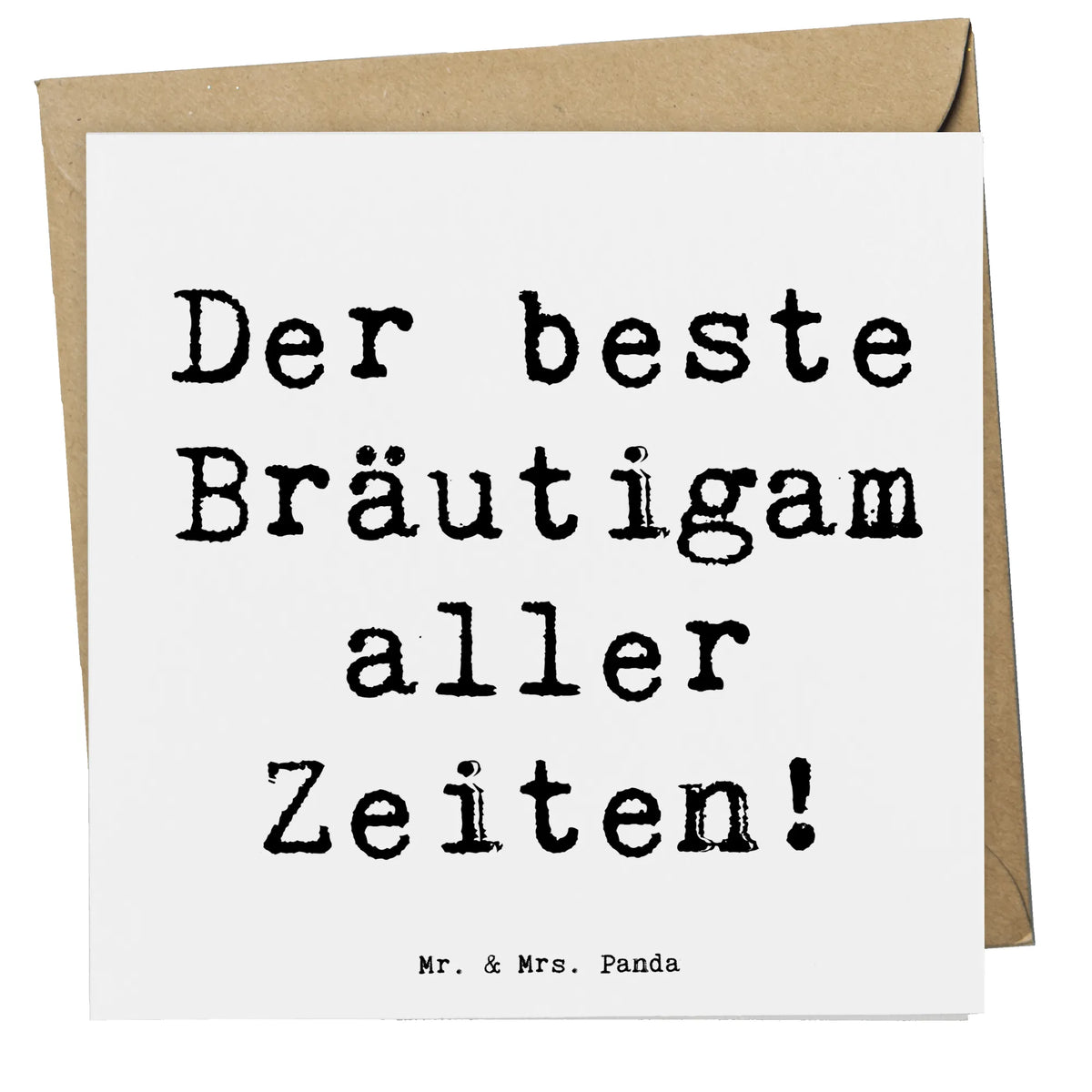 Deluxe Karte Spruch Bester Bräutigam