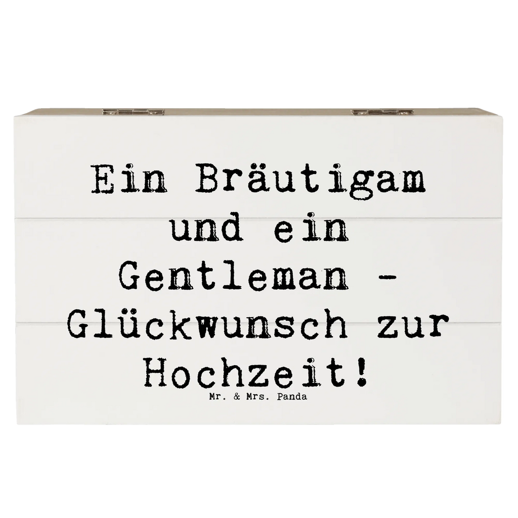 Wooden chest Saying Ein Bräutigam und ein Gentleman - Glückwunsch zur Hochzeit! Holzkiste, Kiste, Schatzkiste, Truhe, Schatulle, XXL, Erinnerungsbox, Erinnerungskiste, Dekokiste, Aufbewahrungsbox, Geschenkbox, Geschenkdose, Hochzeit, Hochzeitsgeschenk, Ehe, Hochzeitsfeier, Trauung, Trauungsgeschenk, Hochzeitskarte, Verlobungsfeier, Verlobungsgeschenk, Hochzeitsgeschenkideen, Hochzeitsgeschenke für Brautpaar