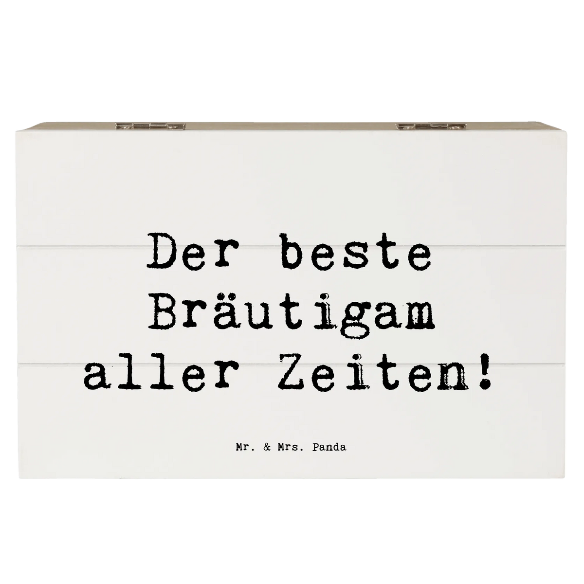 Wooden chest Saying Der beste Bräutigam aller Zeiten! Wedding, gifts, marriage