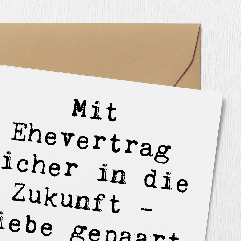 Deluxe Karte Spruch Ehevertrag Zukunft Klappkarte, Hochwertige Klappkarte, Karte, Hochwertige Grußkarte, Hochzeitskarte, Glückwunschkarte, Grußkarte, Geburtstagskarte, Einladungskarte, Hochzeit, Hochzeitsgeschenk, Ehe, Hochzeitsfeier, Trauung, Trauungsgeschenk, Verlobungsfeier, Verlobungsgeschenk, Hochzeitsgeschenkideen, Hochzeitsgeschenke für Brautpaar