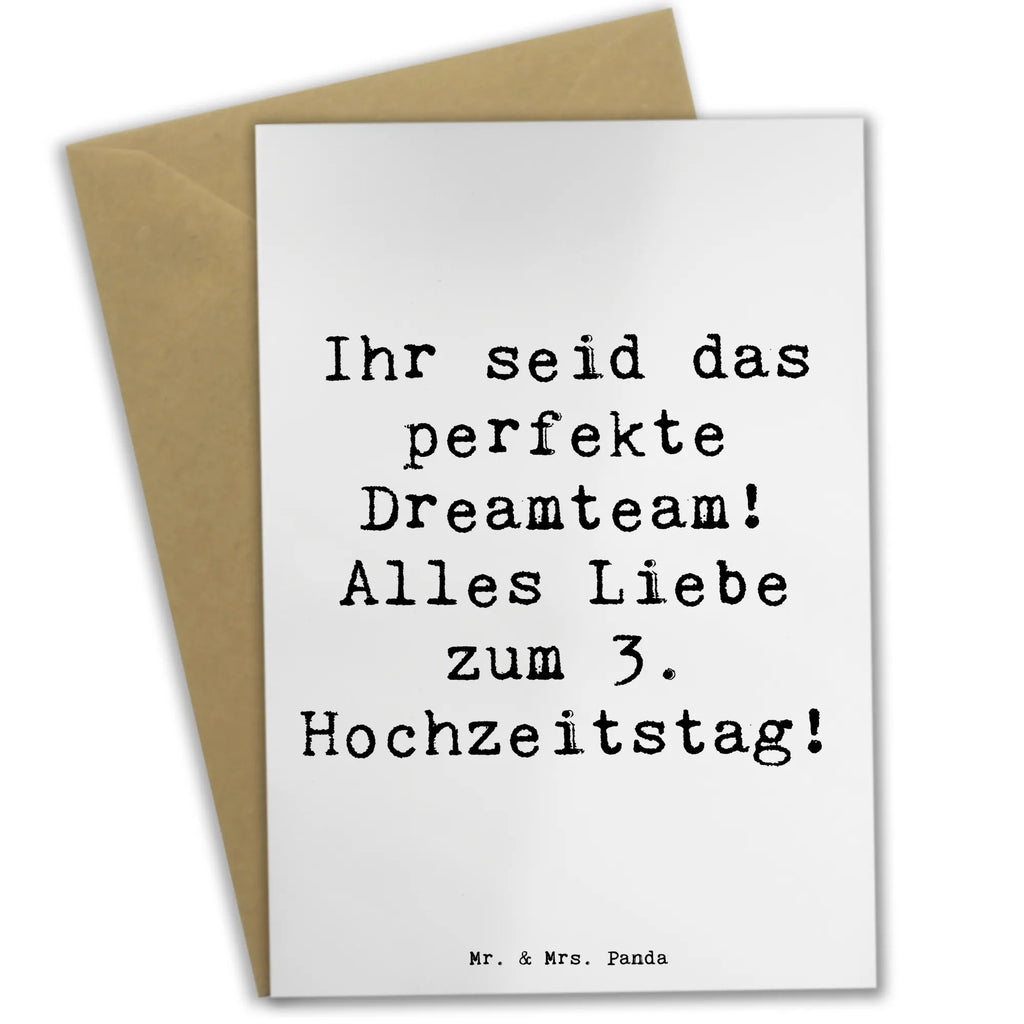 Grußkarte Spruch 3. Hochzeitstag Lederhochzeit Dreamteam Einladungskarte, Glückwunschkarte, Karte, Geburtstagskarte, Klappkarte, Hochzeitskarte, Grußkarte, Ansichtskarten, Hochzeit, Hochzeitsgeschenk, Ehe, Hochzeitsfeier, Trauung, Trauungsgeschenk, Verlobungsfeier, Verlobungsgeschenk, Hochzeitsgeschenkideen, Hochzeitsgeschenke für Brautpaar