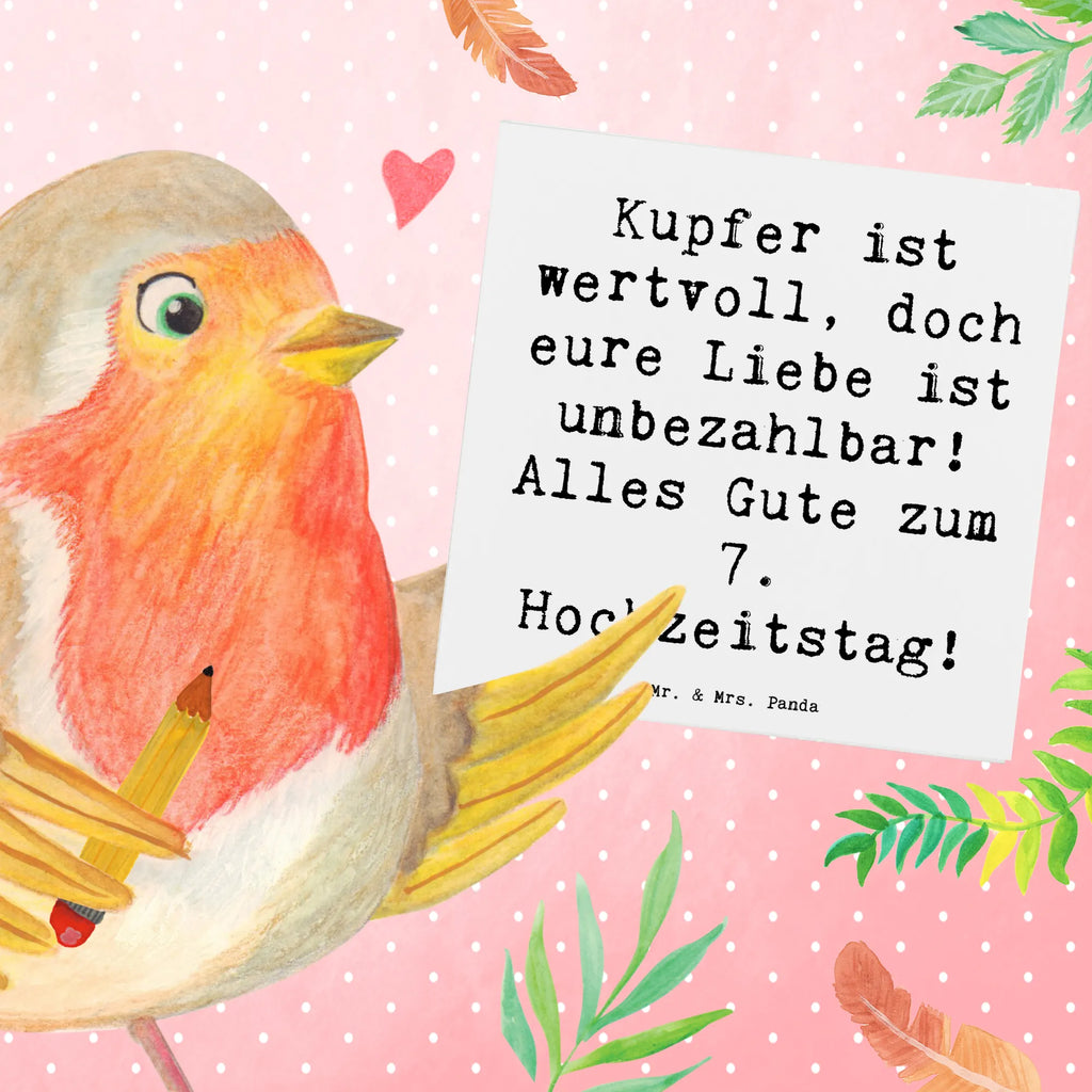 Deluxe Karte Spruch 7. Hochzeitstag Kupferhochzeit Hochwertige Klappkarte, Hochzeitskarte, Einladungskarte, Grußkarte, Klappkarte, Geburtstagskarte, Karte, Glückwunschkarte, Hochwertige Grußkarte, Hochzeit, Hochzeitsgeschenk, Ehe, Hochzeitsfeier, Trauung, Trauungsgeschenk, Verlobungsfeier, Verlobungsgeschenk, Hochzeitsgeschenkideen, Hochzeitsgeschenke für Brautpaar