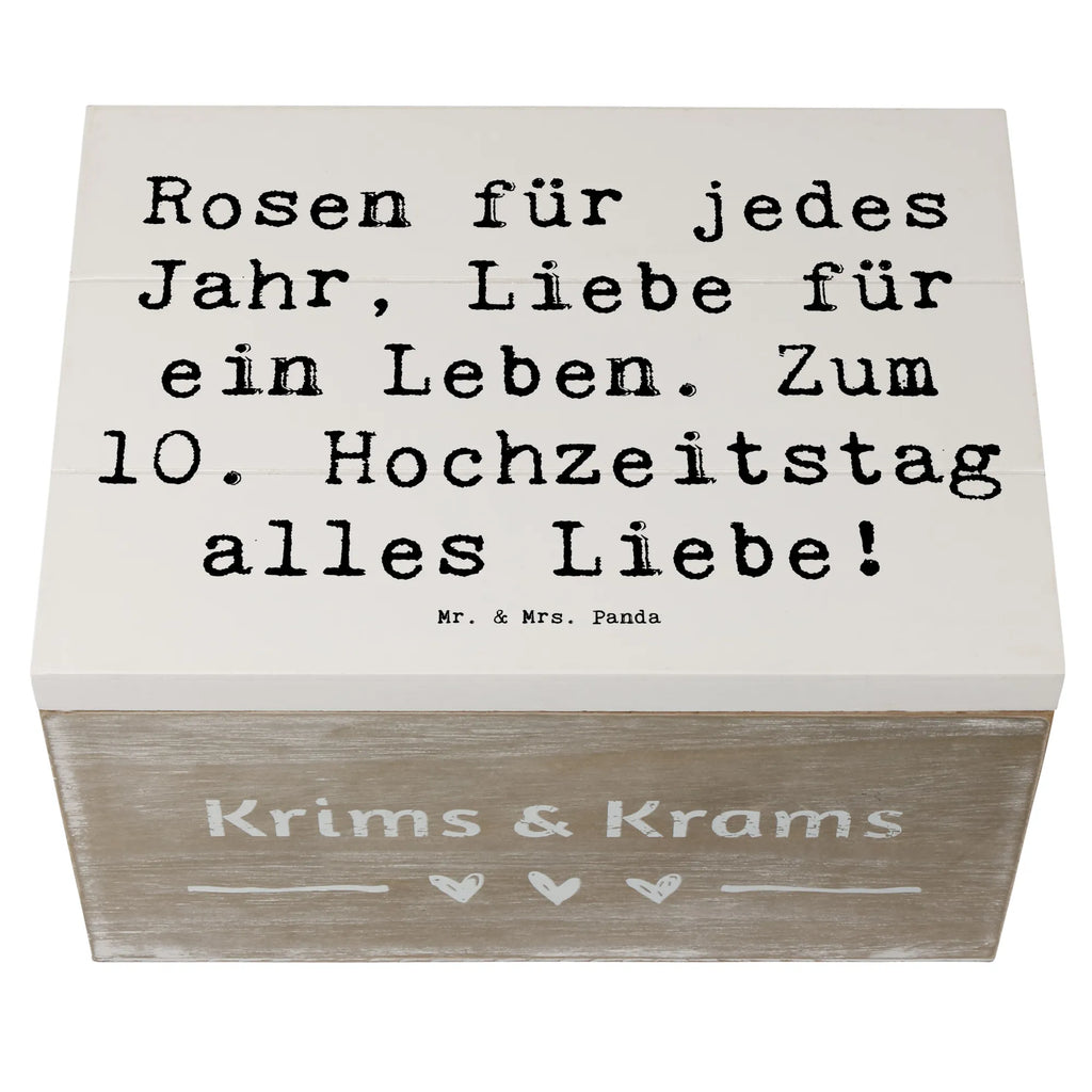Wooden chest Saying Rosen für jedes Jahr, Liebe für ein Leben. Zum 10. Hochzeitstag alles Liebe! Schatzkiste, XXL, Kiste, Aufbewahrungsbox, Dekokiste, Schatulle, Truhe, Erinnerungskiste, Geschenkdose, Erinnerungsbox, Geschenkbox, Holzkiste, Hochzeit, Hochzeitsgeschenk, Ehe, Hochzeitsfeier, Trauung, Trauungsgeschenk, Hochzeitskarte, Verlobungsfeier, Verlobungsgeschenk, Hochzeitsgeschenkideen, Hochzeitsgeschenke für Brautpaar