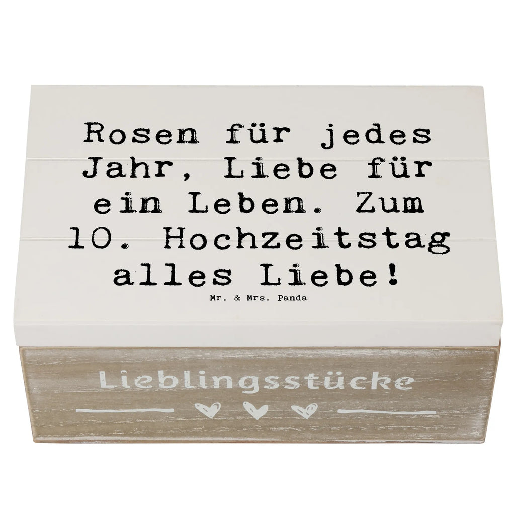 Wooden chest Saying Rosen für jedes Jahr, Liebe für ein Leben. Zum 10. Hochzeitstag alles Liebe! Schatzkiste, XXL, Kiste, Aufbewahrungsbox, Dekokiste, Schatulle, Truhe, Erinnerungskiste, Geschenkdose, Erinnerungsbox, Geschenkbox, Holzkiste, Hochzeit, Hochzeitsgeschenk, Ehe, Hochzeitsfeier, Trauung, Trauungsgeschenk, Hochzeitskarte, Verlobungsfeier, Verlobungsgeschenk, Hochzeitsgeschenkideen, Hochzeitsgeschenke für Brautpaar
