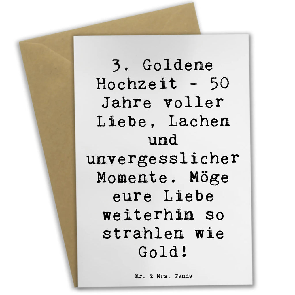 Greetings card Saying 3. Goldene Hochzeit - 50 Jahre voller Liebe, Lachen und unvergesslicher Momente. Möge eure Liebe weiterhin so strahlen wie Gold! Einladungskarte, Hochzeitskarte, Geburtstagskarte, Grußkarte, Karte, Ansichtskarten, Klappkarte, Glückwunschkarte, Hochzeit, Hochzeitsgeschenk, Ehe, Hochzeitsfeier, Trauung, Trauungsgeschenk, Verlobungsfeier, Verlobungsgeschenk, Hochzeitsgeschenkideen, Hochzeitsgeschenke für Brautpaar