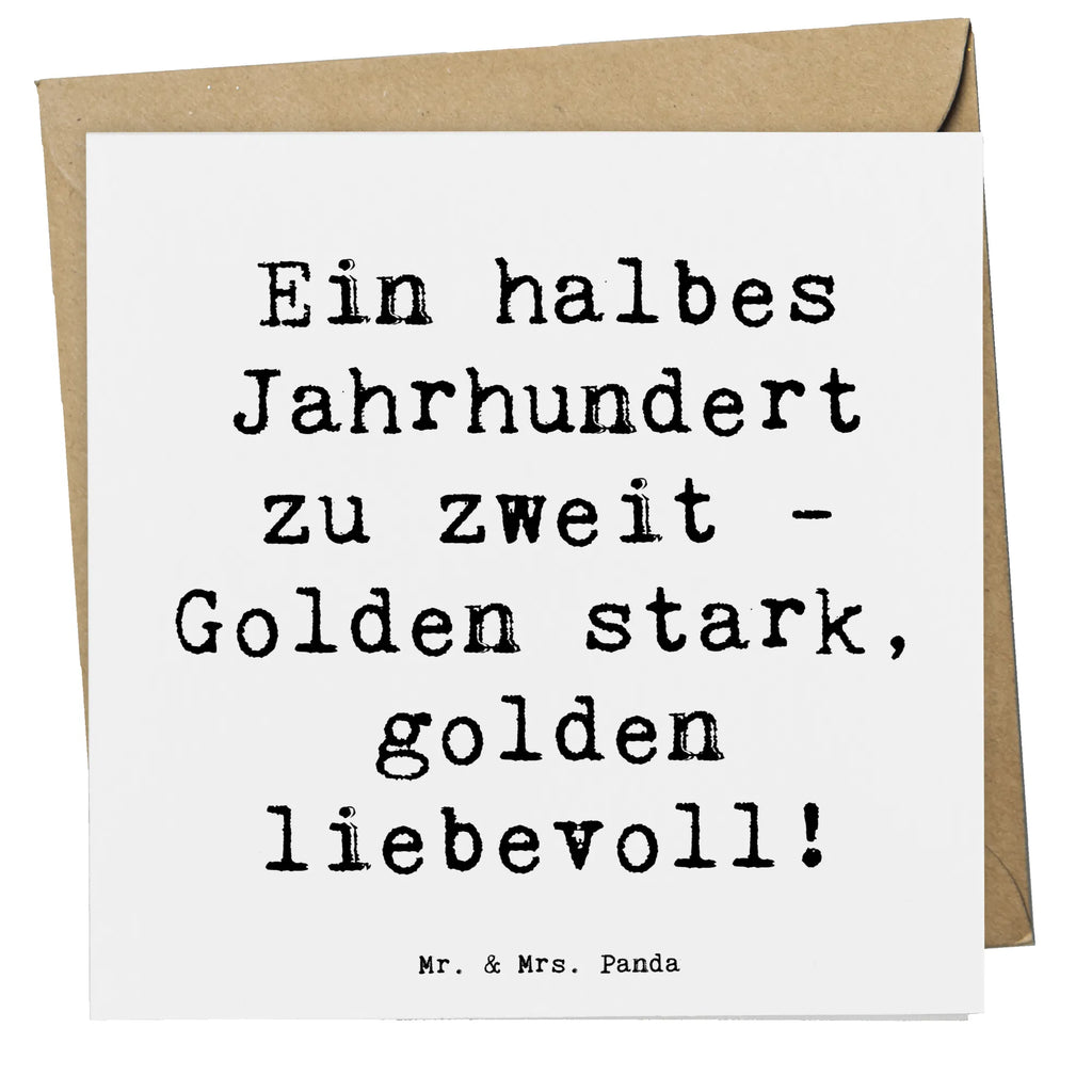 Deluxe Karte Spruch 50. Hochzeitstag Goldene Hochzeit Hochzeitskarte, Einladungskarte, Klappkarte, Grußkarte, Hochwertige Grußkarte, Karte, Hochwertige Klappkarte, Geburtstagskarte, Glückwunschkarte, Hochzeit, Hochzeitsgeschenk, Ehe, Hochzeitsfeier, Trauung, Trauungsgeschenk, Verlobungsfeier, Verlobungsgeschenk, Hochzeitsgeschenkideen, Hochzeitsgeschenke für Brautpaar