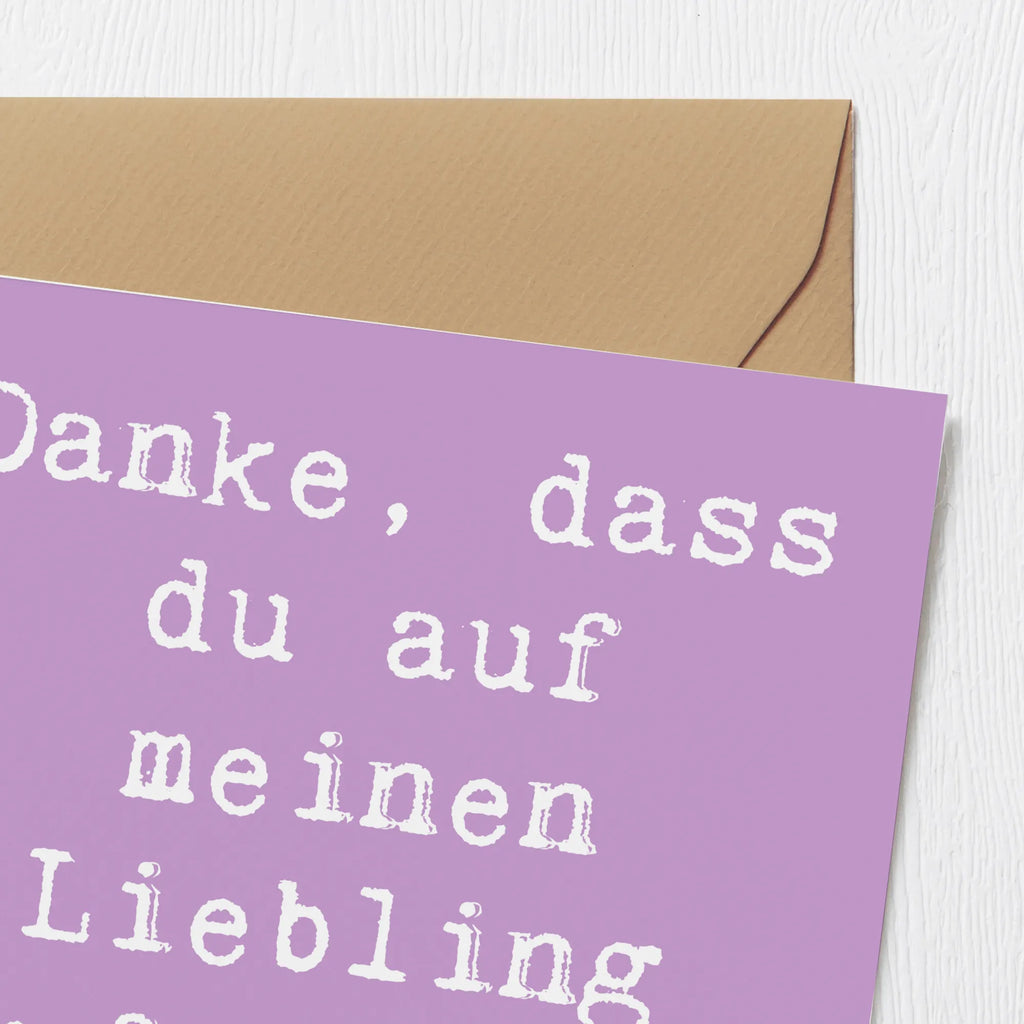 Deluxe Card Saying Danke, dass du auf meinen Liebling aufgepasst hast! Glückwunschkarte, Klappkarte, Hochzeitskarte, Einladungskarte, Karte, Geburtstagskarte, Hochwertige Klappkarte, Grußkarte, Hochwertige Grußkarte