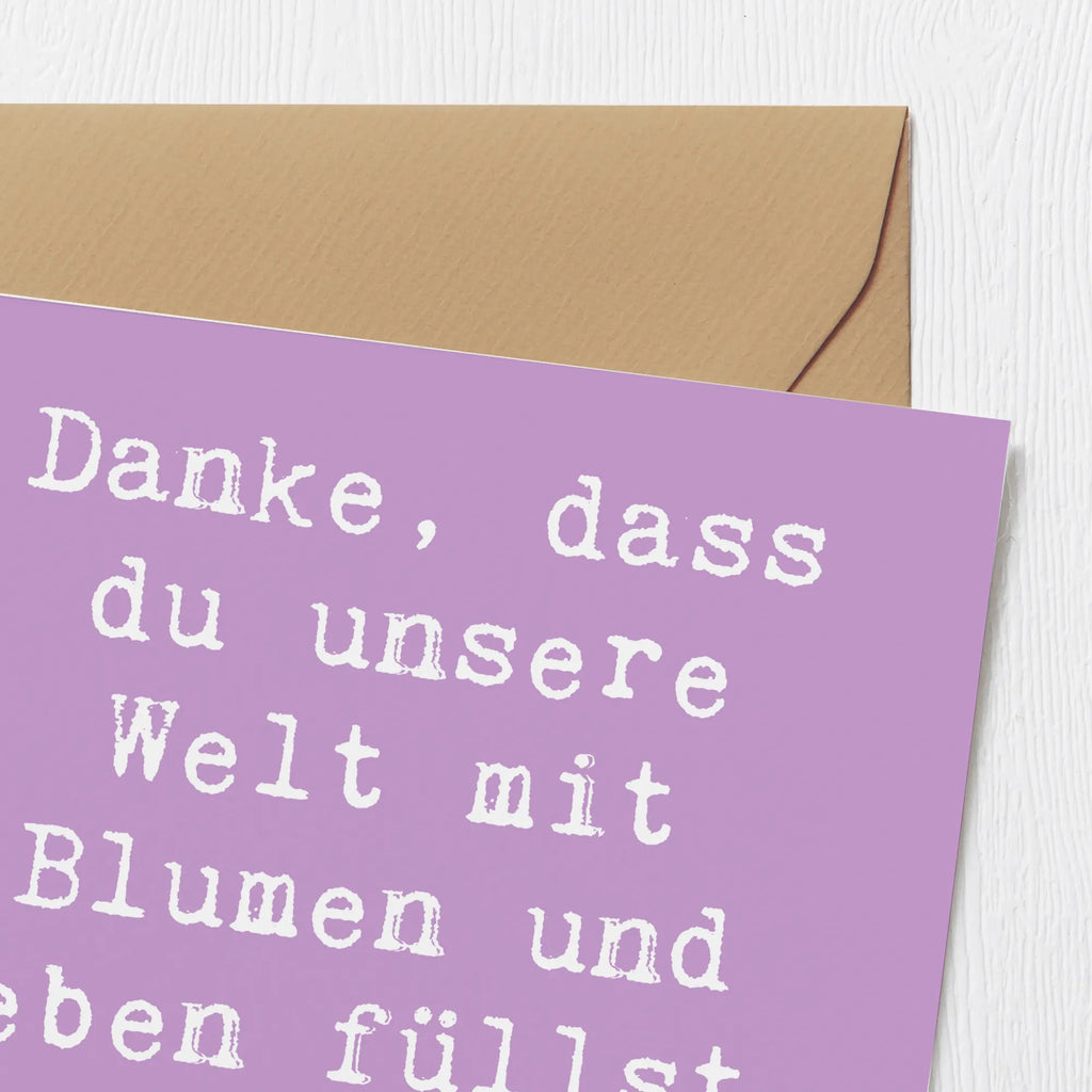 Deluxe Card Saying Danke, dass du unsere Welt mit Blumen und Leben füllst, lieber Gärtner! Karte, Hochwertige Klappkarte, Geburtstagskarte, Einladungskarte, Hochwertige Grußkarte, Grußkarte, Hochzeitskarte, Glückwunschkarte, Klappkarte, sprüche, zitate, spruch kollektion, inspiration, motivation, lebensweisheiten, geschenkideen, wanddeko, wohnaccessoires, sprüche sammlung, schöne sprüche, glück, liebe, freude, lächeln, alltag verschönern, nachhaltige geschenke, dekoration, kreativ, einzigartig, shopify, mr and mrs panda