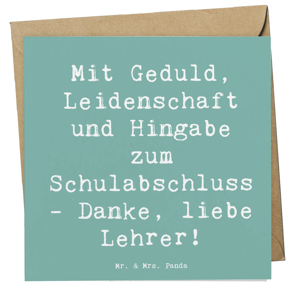 Deluxe Karte Spruch Danke Lehrer Grußkarte, Hochzeitskarte, Glückwunschkarte, Geburtstagskarte, Einladungskarte, Hochwertige Klappkarte, Klappkarte, Karte, Hochwertige Grußkarte