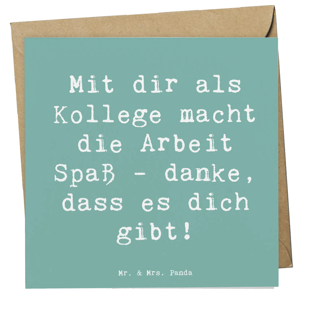Deluxe Karte Spruch Kollege Freude Klappkarte, Hochwertige Klappkarte, Karte, Glückwunschkarte, Einladungskarte, Hochwertige Grußkarte, Geburtstagskarte, Grußkarte, Hochzeitskarte