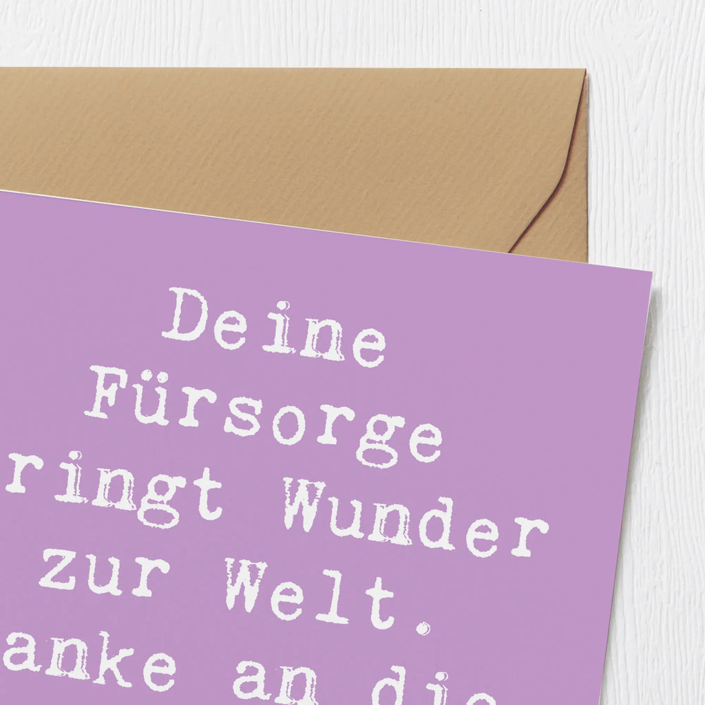 Deluxe Card Saying Deine Fürsorge bringt Wunder zur Welt. Danke an die beste Hebamme der Welt! Karte, Grußkarte, Klappkarte, Einladungskarte, Glückwunschkarte, Hochzeitskarte, Geburtstagskarte, Hochwertige Grußkarte, Hochwertige Klappkarte