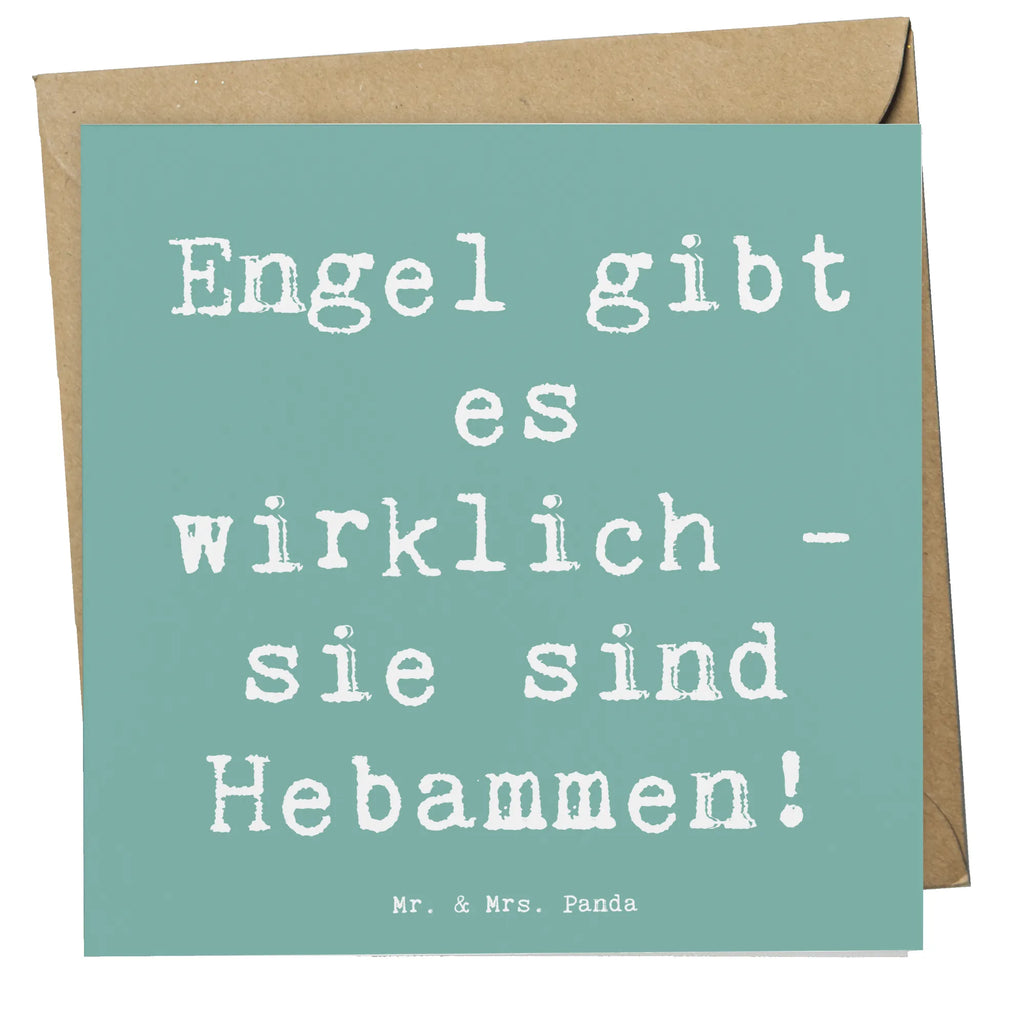 Deluxe Card Saying Engel gibt es wirklich - sie sind Hebammen! Glückwunschkarte, Einladungskarte, Karte, Klappkarte, Hochzeitskarte, Grußkarte, Hochwertige Grußkarte, Geburtstagskarte, Hochwertige Klappkarte, sprüche, zitate, spruch kollektion, inspiration, motivation, lebensweisheiten, geschenkideen, wanddeko, wohnaccessoires, sprüche sammlung, schöne sprüche, glück, liebe, freude, lächeln, alltag verschönern, nachhaltige geschenke, dekoration, kreativ, einzigartig, shopify, mr and mrs panda