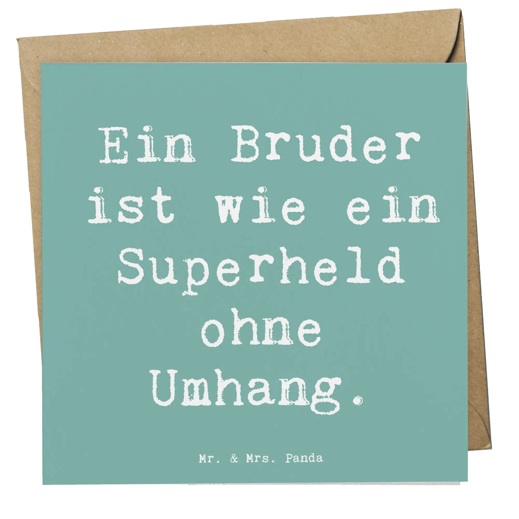 Deluxe Card Saying Ein Bruder ist wie ein Superheld ohne Umhang. Karte, Grußkarte, Klappkarte, Einladungskarte, Glückwunschkarte, Hochzeitskarte, Geburtstagskarte, Hochwertige Grußkarte, Hochwertige Klappkarte