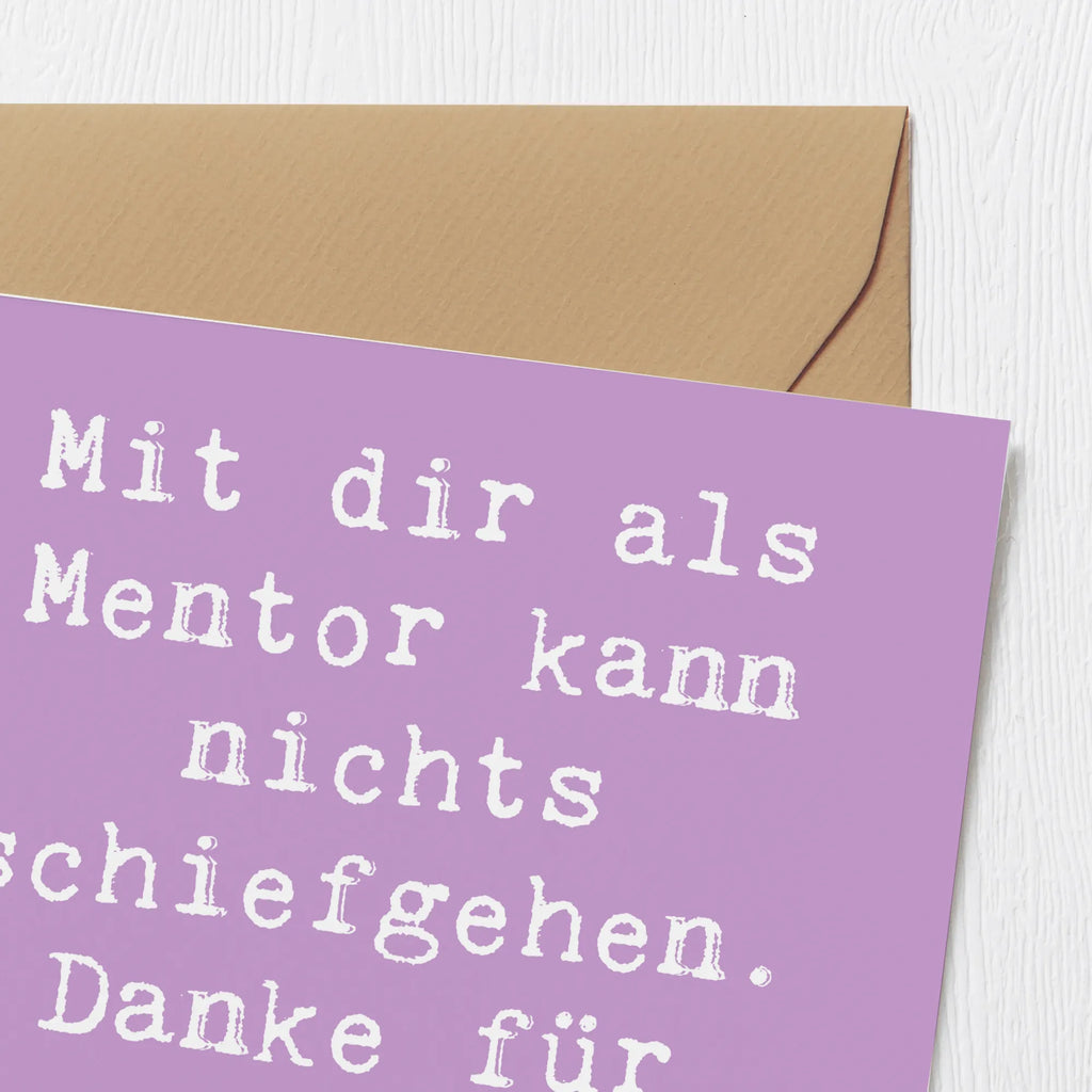 Deluxe Karte Spruch Beste Mentor Karte, Glückwunschkarte, Hochwertige Klappkarte, Grußkarte, Einladungskarte, Hochzeitskarte, Hochwertige Grußkarte, Klappkarte, Geburtstagskarte