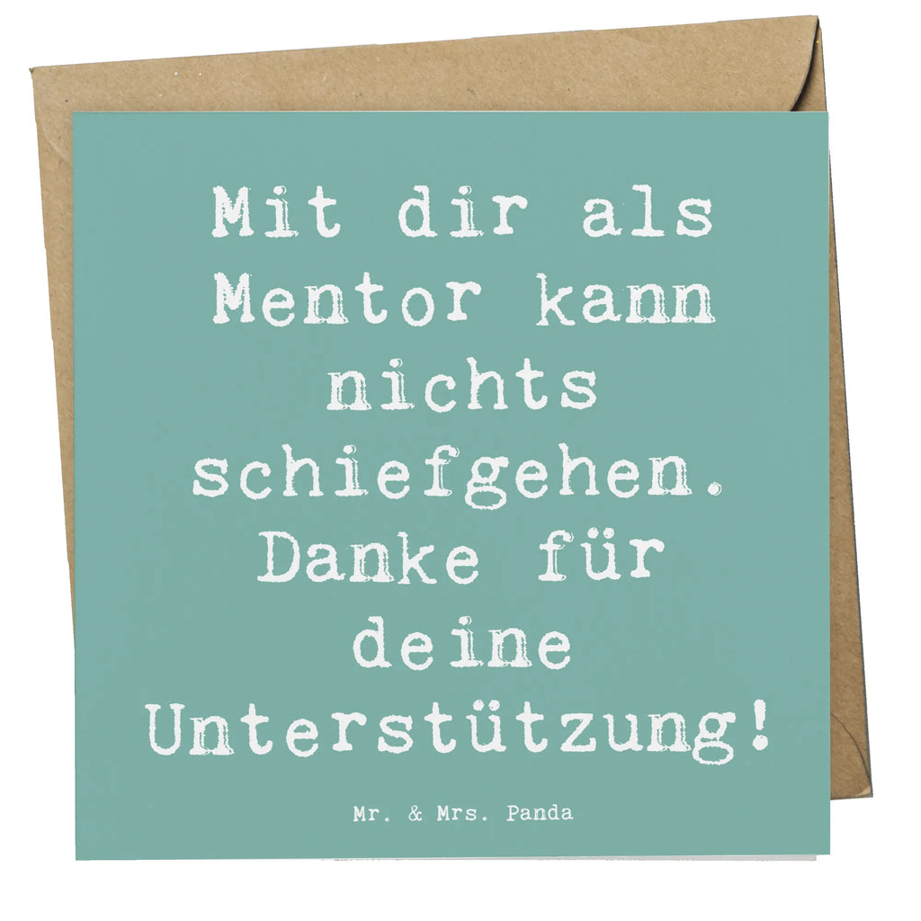 Deluxe Karte Spruch Beste Mentor Karte, Glückwunschkarte, Hochwertige Klappkarte, Grußkarte, Einladungskarte, Hochzeitskarte, Hochwertige Grußkarte, Klappkarte, Geburtstagskarte