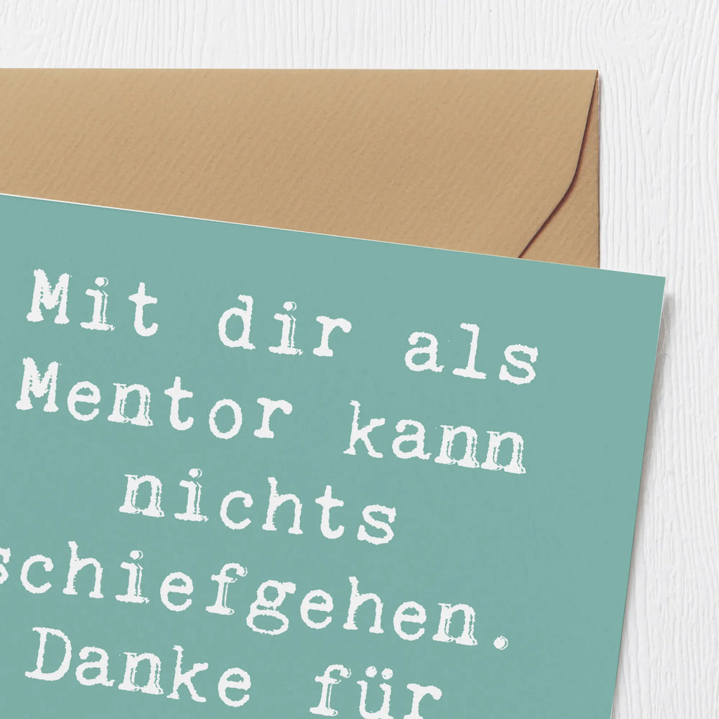 Deluxe Karte Spruch Beste Mentor Karte, Glückwunschkarte, Hochwertige Klappkarte, Grußkarte, Einladungskarte, Hochzeitskarte, Hochwertige Grußkarte, Klappkarte, Geburtstagskarte