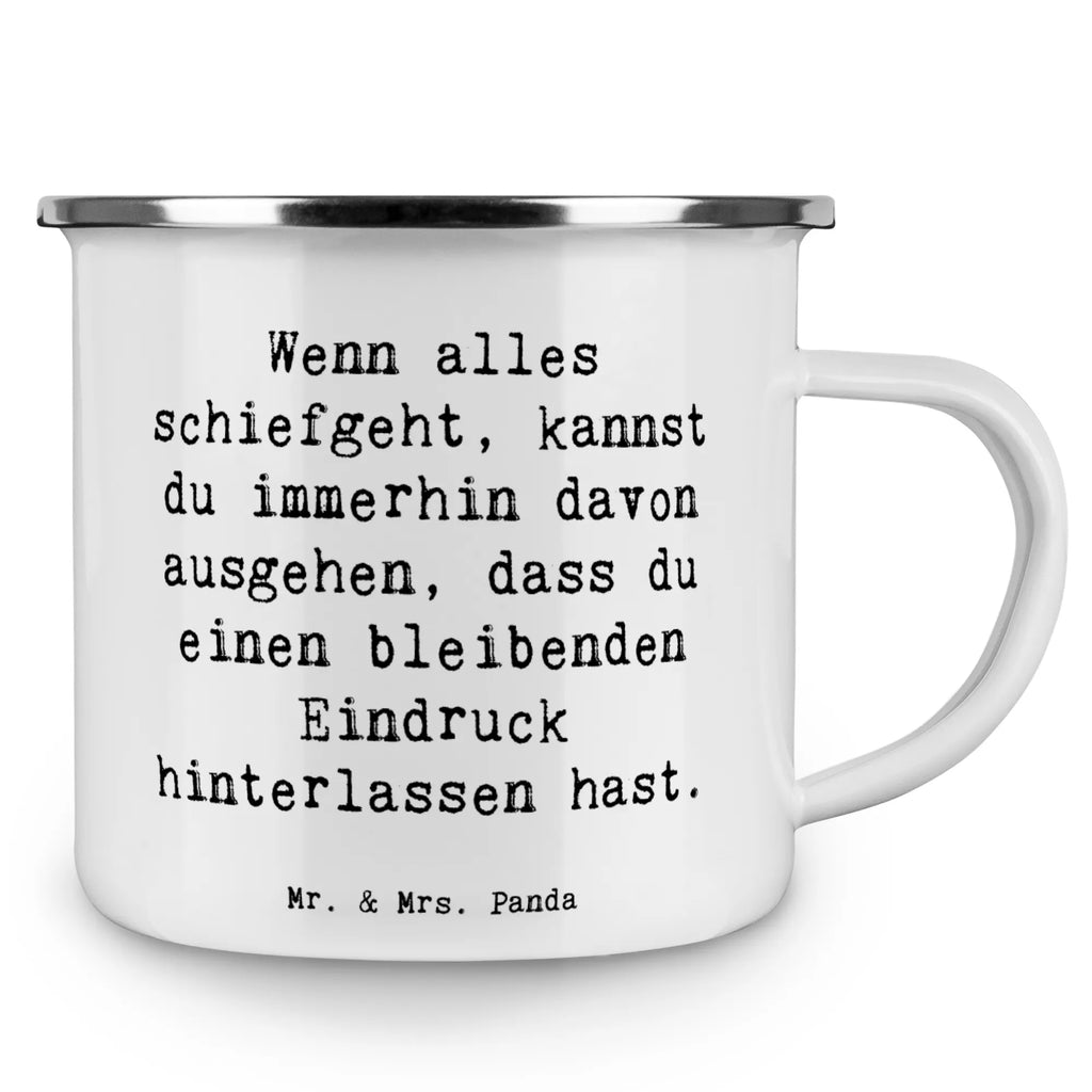 Enamel camping mug Saying Wenn alles schiefgeht, kannst du immerhin davon ausgehen, dass du einen bleibenden Eindruck hinterlassen hast. Campingbecher, Emaille Tasse, Blechtasse Outdoor, Campingtasse, Metalltasse für Camping, Emaille Campingbecher, Outdoor Tasse, Blechtassen, Emailletasse, Campingtassen, Emaille Tassen, Kaffee Blechtasse, Blechtasse, Camping Tassen Emaille, Tasse Camping, Camping Becher Edelstahl, Camping Tasse Metall, Emaille Tasse Camping, Outdoor Becher, Metalltasse, Emaille Becher, Emaille Becher Camping, Camping Tassen, Camping Becher, Metall Tasse, Emaille Trinkbecher, Camping Tasse Emaille, Tasse Emaille, Edelstahl Trinkbecher, Trinkbecher