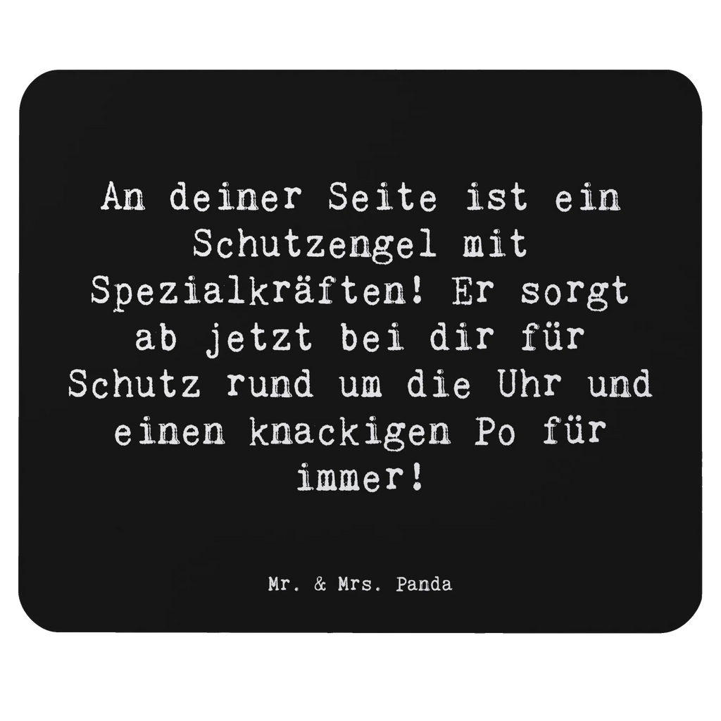 Mouse mat Saying An deiner Seite ist ein Schutzengel mit Spezialkräften! Er sorgt ab jetzt bei dir für Schutz rund um die Uhr und einen knackigen Po für immer! Designer Mauspad, Einzigartiges Mauspad, Arbeitszimmer, Mausunterlage, Mousepad, Büroausstattung, PC Zubehör, Mauspad, Mauspad Büro, Computer zubehör