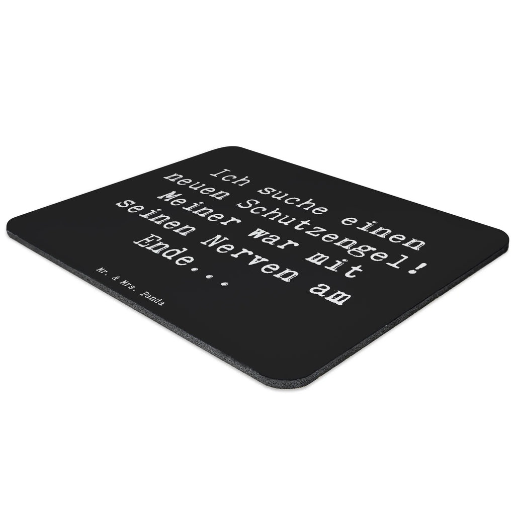 Mouse mat Saying Ich suche einen neuen Schutzengel! Meiner war mit seinen Nerven am Ende... Mauspad Büro, Arbeitszimmer, Designer Mauspad, Mauspad, PC Zubehör, Computer zubehör, Mausunterlage, Mousepad, Einzigartiges Mauspad, Büroausstattung