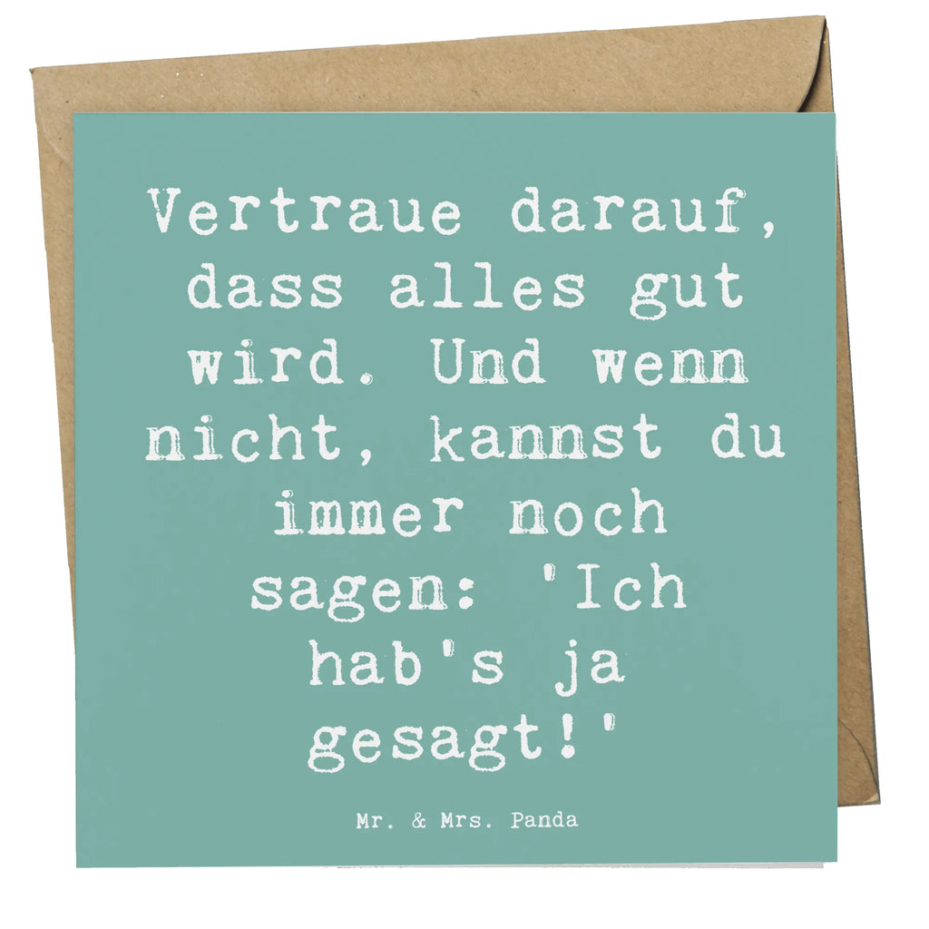 Deluxe Karte Spruch Schutz & Vertrauen Hochwertige Grußkarte, Karte, Einladungskarte, Geburtstagskarte, Klappkarte, Glückwunschkarte, Hochzeitskarte, Grußkarte, Hochwertige Klappkarte