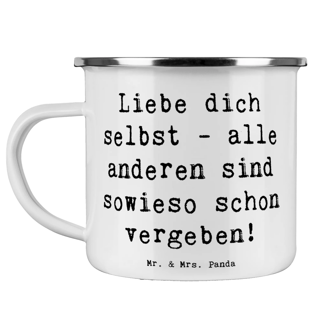 Enamel camping mug Saying Liebe dich selbst - alle anderen sind sowieso schon vergeben! Metalltasse für Camping, Emaille Tasse, Outdoor Becher, Metall Tasse, Metalltasse, Trinkbecher, Emaille Campingbecher, Camping Tassen Emaille, Outdoor Tasse, Tasse Emaille, Emaille Trinkbecher, Edelstahl Trinkbecher, Camping Tassen, Tasse Camping, Campingtassen, Kaffee Blechtasse, Blechtasse Outdoor, Campingbecher, Blechtassen, Camping Tasse Metall, Emailletasse, Camping Tasse Emaille, Emaille Becher, Camping Becher, Emaille Tassen, Blechtasse, Campingtasse, Emaille Becher Camping, Camping Becher Edelstahl, Emaille Tasse Camping