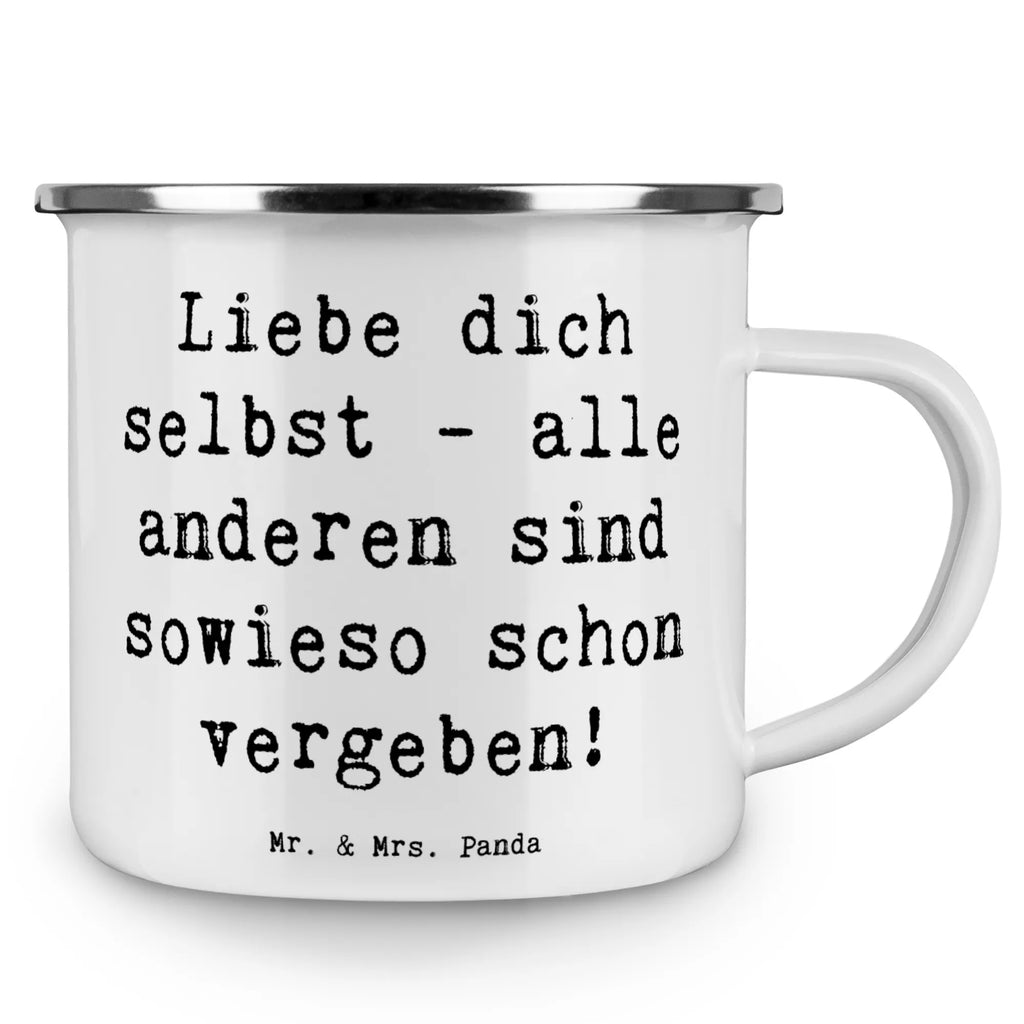 Enamel camping mug Saying Liebe dich selbst - alle anderen sind sowieso schon vergeben! Metalltasse für Camping, Emaille Tasse, Outdoor Becher, Metall Tasse, Metalltasse, Trinkbecher, Emaille Campingbecher, Camping Tassen Emaille, Outdoor Tasse, Tasse Emaille, Emaille Trinkbecher, Edelstahl Trinkbecher, Camping Tassen, Tasse Camping, Campingtassen, Kaffee Blechtasse, Blechtasse Outdoor, Campingbecher, Blechtassen, Camping Tasse Metall, Emailletasse, Camping Tasse Emaille, Emaille Becher, Camping Becher, Emaille Tassen, Blechtasse, Campingtasse, Emaille Becher Camping, Camping Becher Edelstahl, Emaille Tasse Camping