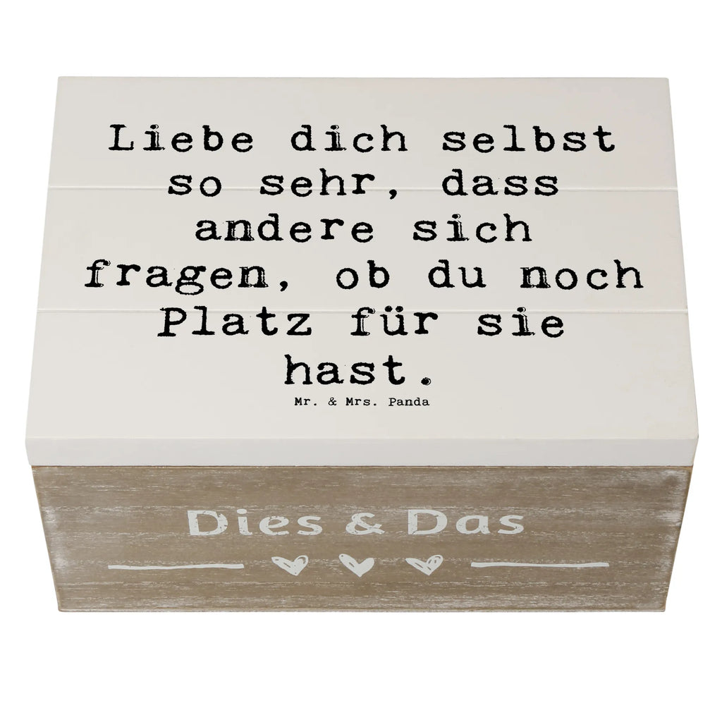 Holzkiste Spruch Selbstakzeptanz Liebe Schatulle, Geschenkbox, Dekokiste, Truhe, Kiste, Erinnerungsbox, Schatzkiste, Holzkiste, Aufbewahrungsbox, Geschenkdose, Erinnerungskiste, XXL