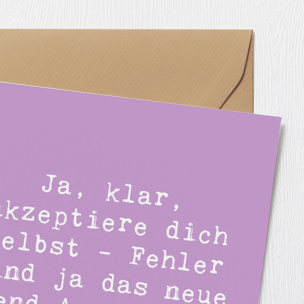 Deluxe Karte Spruch Selbstakzeptanz Trend faltkarte, Klappkarte, Grußkarte, anlasskarte, Glückwunschkarte, doppelkarte, shopify, schöne sprüche, liebe, freude, lebensweisheiten, alltag verschönern, spruch kollektion, geschenkideen, Einzigartig, mr and mrs panda, sprüche, Kreativ, Dekoration, nachhaltige geschenke, zitate, glück, sprüche sammlung, motivation, wanddeko, inspiration, wohnaccessoires, Lächeln