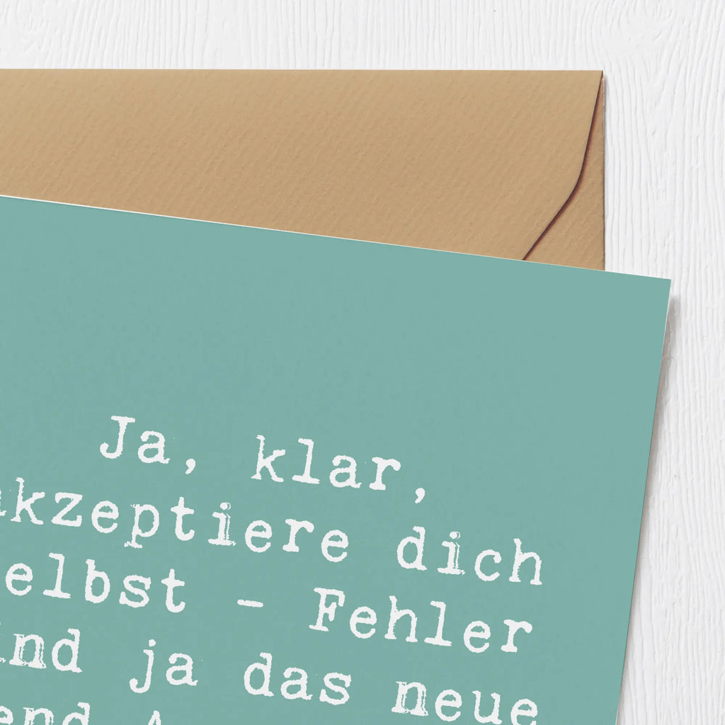 Deluxe Karte Spruch Selbstakzeptanz Trend faltkarte, Klappkarte, Grußkarte, anlasskarte, Glückwunschkarte, doppelkarte, shopify, schöne sprüche, liebe, freude, lebensweisheiten, alltag verschönern, spruch kollektion, geschenkideen, Einzigartig, mr and mrs panda, sprüche, Kreativ, Dekoration, nachhaltige geschenke, zitate, glück, sprüche sammlung, motivation, wanddeko, inspiration, wohnaccessoires, Lächeln
