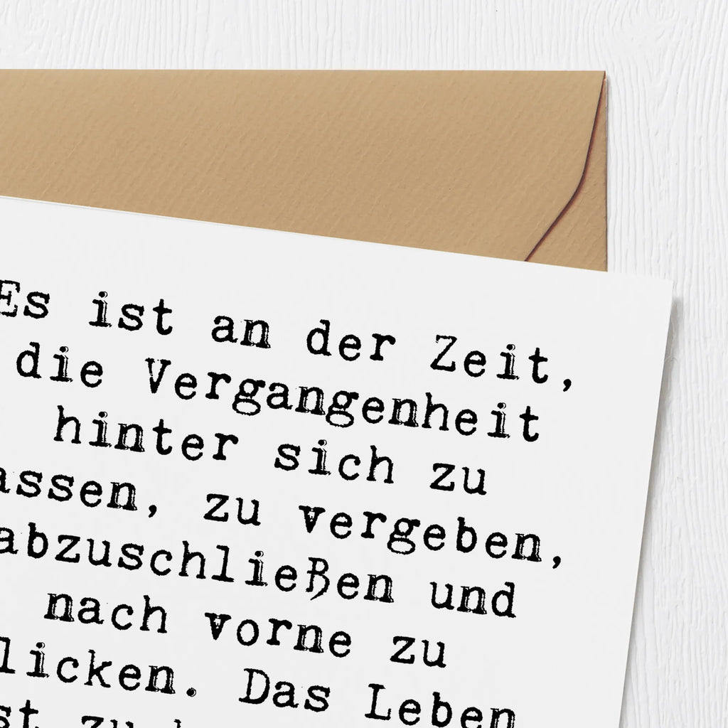 Deluxe Karte Spruch Vergebung und Zukunft Hochzeitskarte, Hochwertige Klappkarte, Karte, Geburtstagskarte, Hochwertige Grußkarte, Glückwunschkarte, Einladungskarte, Grußkarte, Klappkarte
