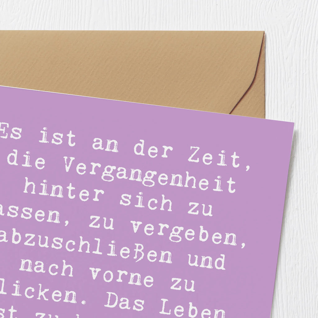 Deluxe Karte Spruch Vergebung und Zukunft Hochzeitskarte, Hochwertige Klappkarte, Karte, Geburtstagskarte, Hochwertige Grußkarte, Glückwunschkarte, Einladungskarte, Grußkarte, Klappkarte