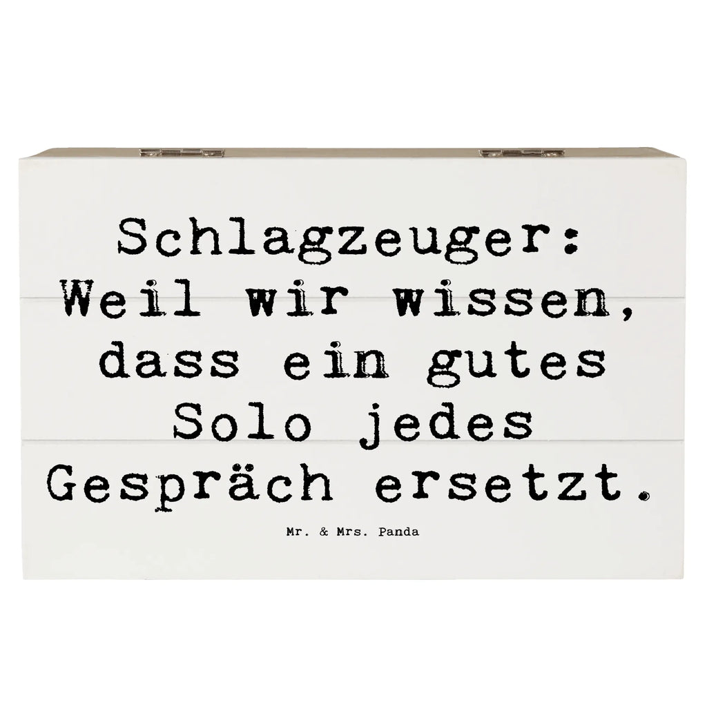 Holzkiste Spruch Schlagzeug Solo Aufbewahrungsbox, Erinnerungskiste, Dekokiste, Geschenkdose, Geschenkbox, XXL, Erinnerungsbox, Kiste, Truhe, Schatulle, Holzkiste, Schatzkiste, Instrumente, Geschenke Musiker, Musikliebhaber