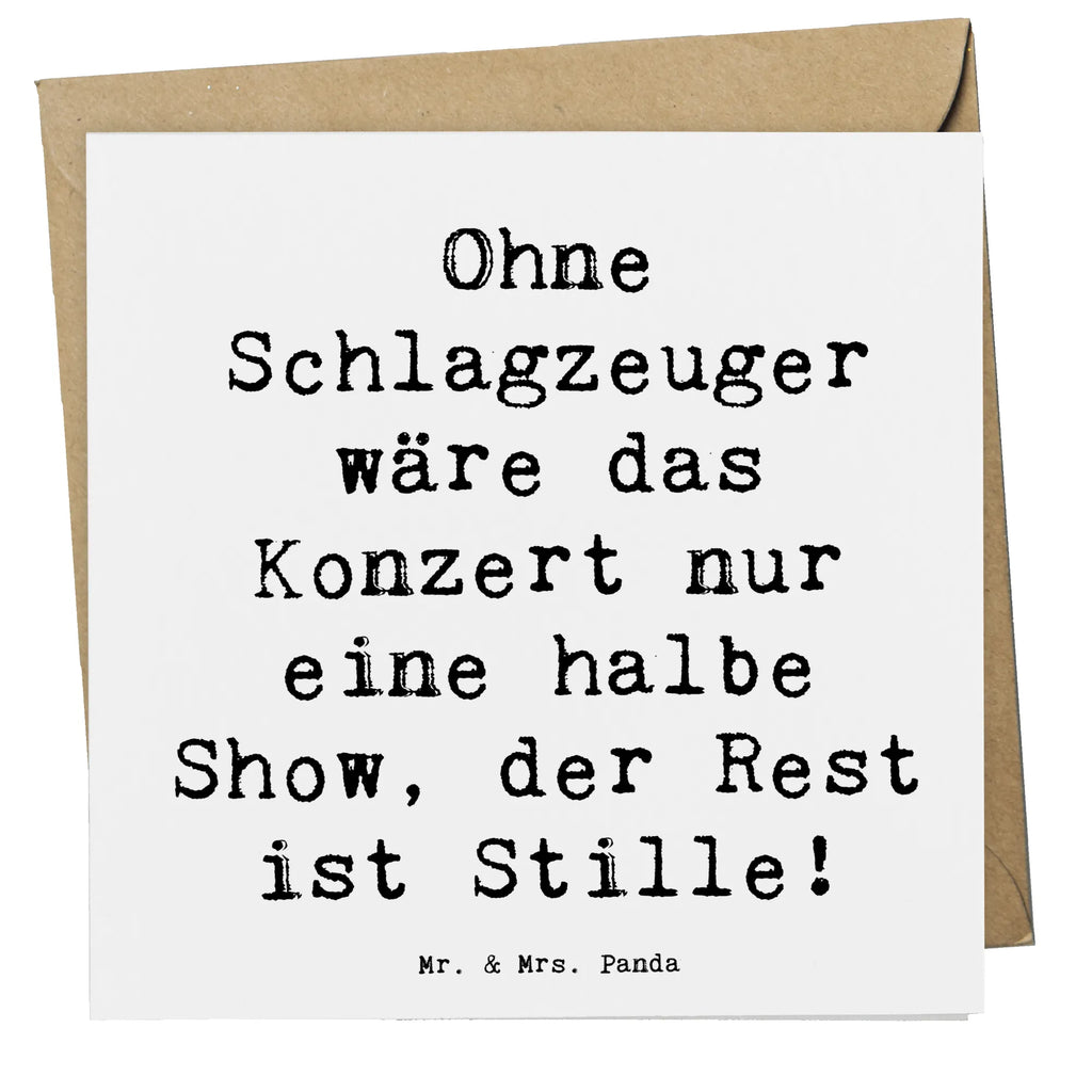 Deluxe Karte Spruch Schlagzeug Konzert Geburtstagskarte, Hochwertige Grußkarte, Karte, Hochzeitskarte, Grußkarte, Einladungskarte, Glückwunschkarte, Klappkarte, Hochwertige Klappkarte, Instrumente, Geschenke Musiker, Musikliebhaber