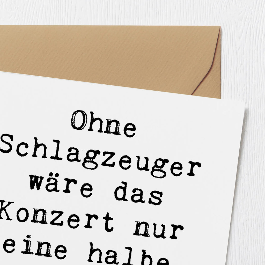 Deluxe Karte Spruch Schlagzeug Konzert Geburtstagskarte, Hochwertige Grußkarte, Karte, Hochzeitskarte, Grußkarte, Einladungskarte, Glückwunschkarte, Klappkarte, Hochwertige Klappkarte, Instrumente, Geschenke Musiker, Musikliebhaber