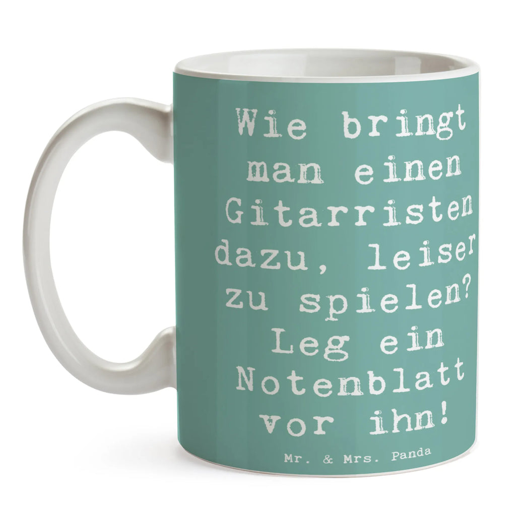 Tasse Spruch Gitarren Trick Keramiktasse, Tasse mit Motiven, Teetasse, Geschenktasse, Kaffeetasse, Tasse, Tasse mit Zitaten, Bürotasse, Porzellantasse, Instrumente, Geschenke Musiker, Musikliebhaber