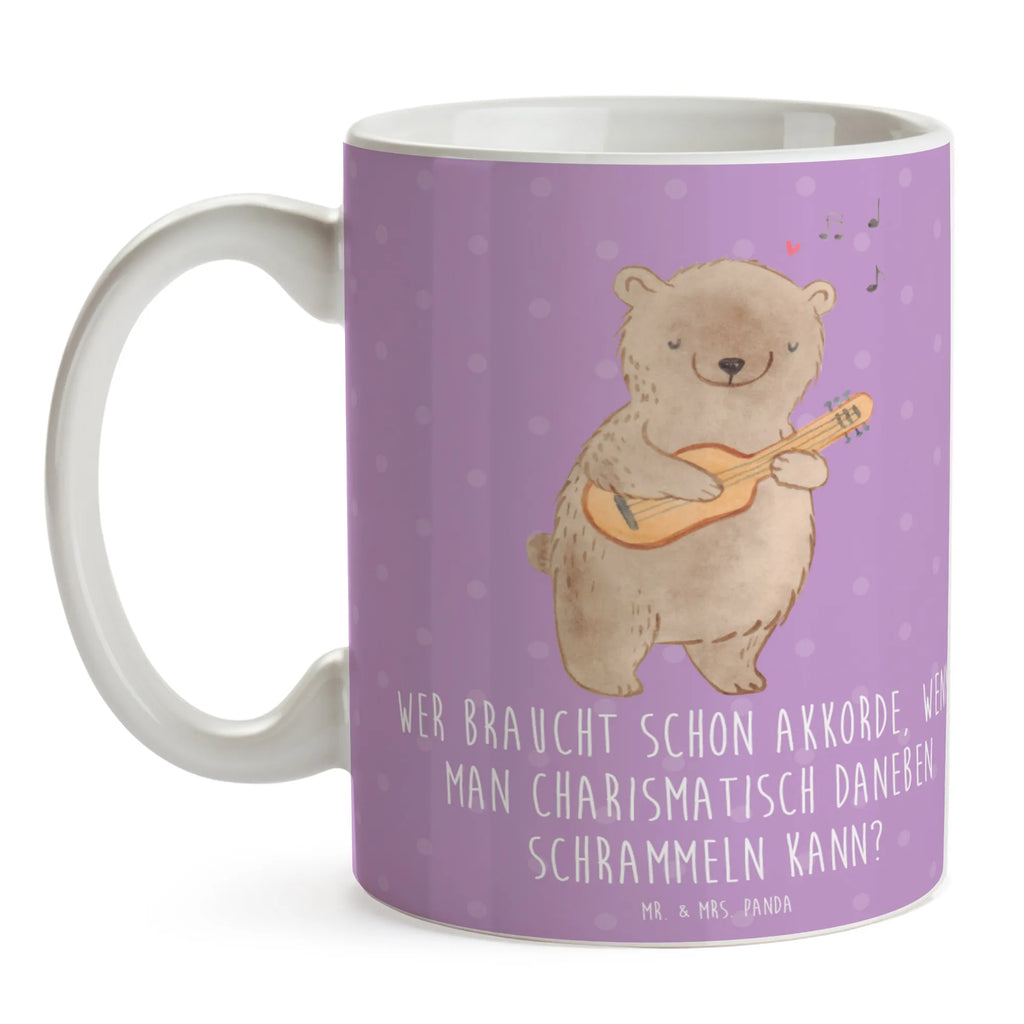 Mug Wer braucht schon Akkorde, wenn man charismatisch daneben schrammeln kann? Tasse mit Zitaten, Porzellantasse, Tasse mit Motiven, Teetasse, Tasse, Bürotasse, Keramiktasse, Geschenktasse, Kaffeetasse, Instrumente, Geschenke Musiker, Musikliebhaber