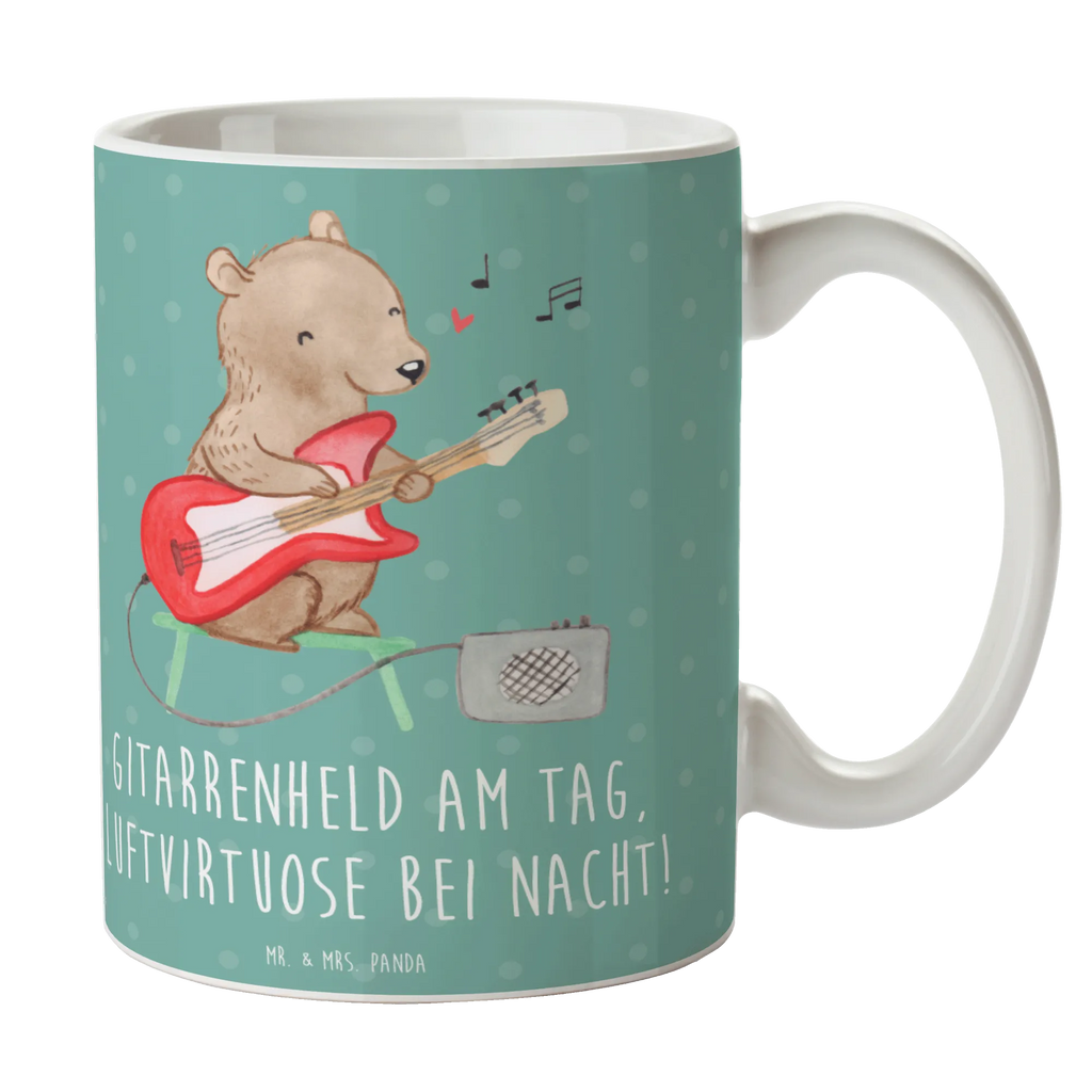Tasse Gitarrenheld Teetasse, Tasse, Tasse mit Zitaten, Bürotasse, Porzellantasse, Tasse mit Motiven, Geschenktasse, Keramiktasse, Kaffeetasse, Instrumente, Geschenke Musiker, Musikliebhaber