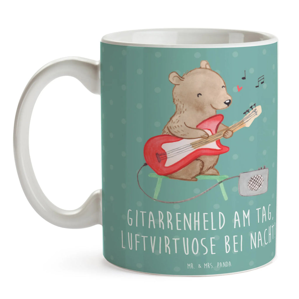Tasse Gitarrenheld Teetasse, Tasse, Tasse mit Zitaten, Bürotasse, Porzellantasse, Tasse mit Motiven, Geschenktasse, Keramiktasse, Kaffeetasse, Instrumente, Geschenke Musiker, Musikliebhaber