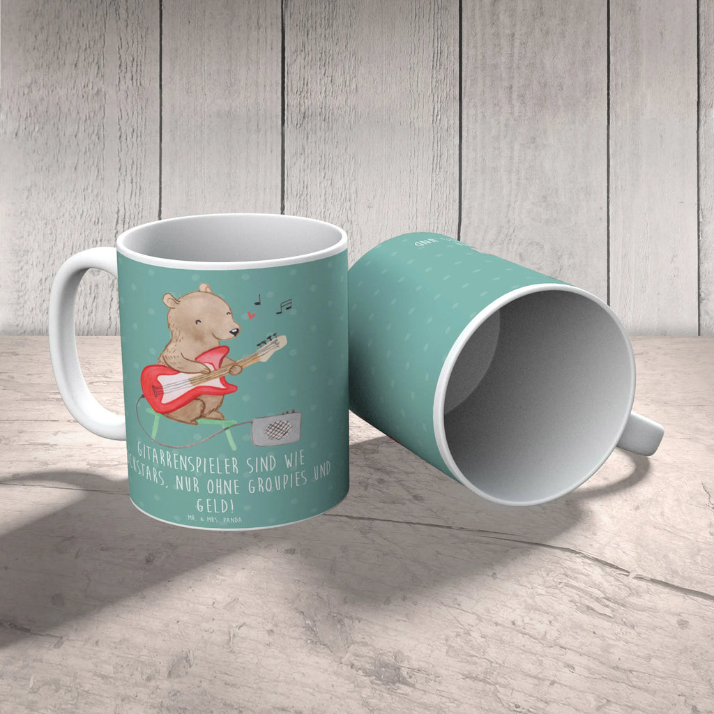 Tasse Gitarre Helden Tasse, Tasse mit Motiven, Porzellantasse, Keramiktasse, Geschenktasse, Tasse mit Zitaten, Kaffeetasse, Teetasse, Bürotasse, Instrumente, Geschenke Musiker, Musikliebhaber